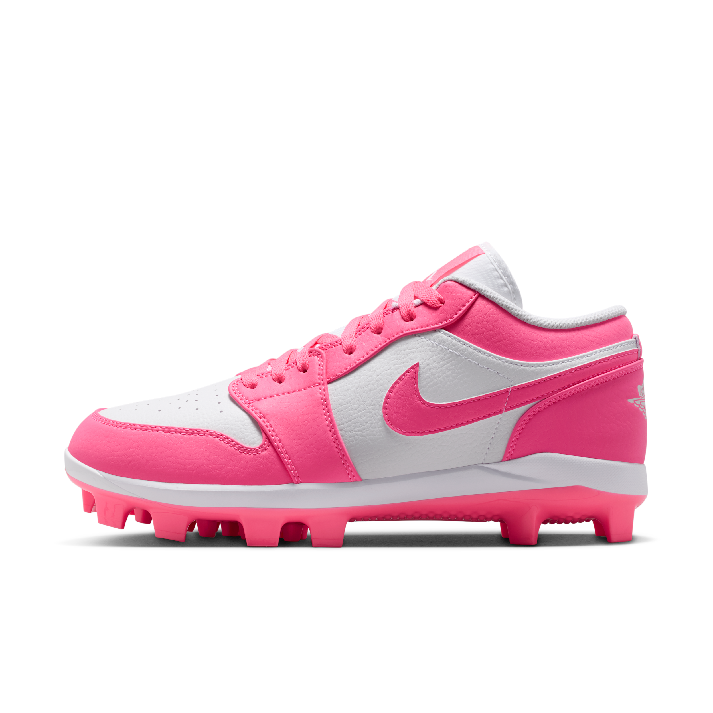 Men's Jordan 1 Retro MCS Low Baseball Cleats in White | CJ8524-103