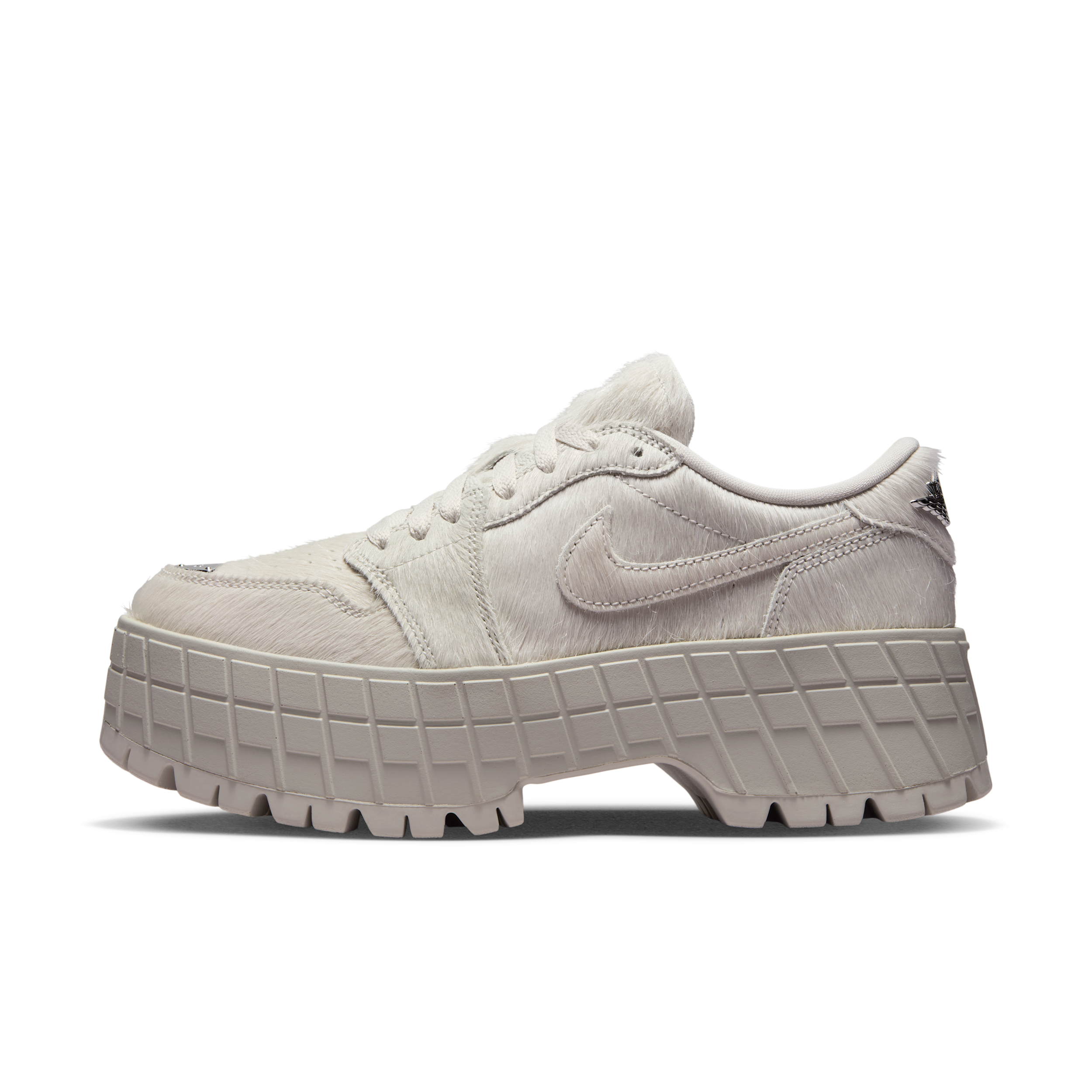 Jordan Air  1 Brooklyn Platform Sneaker In Gray