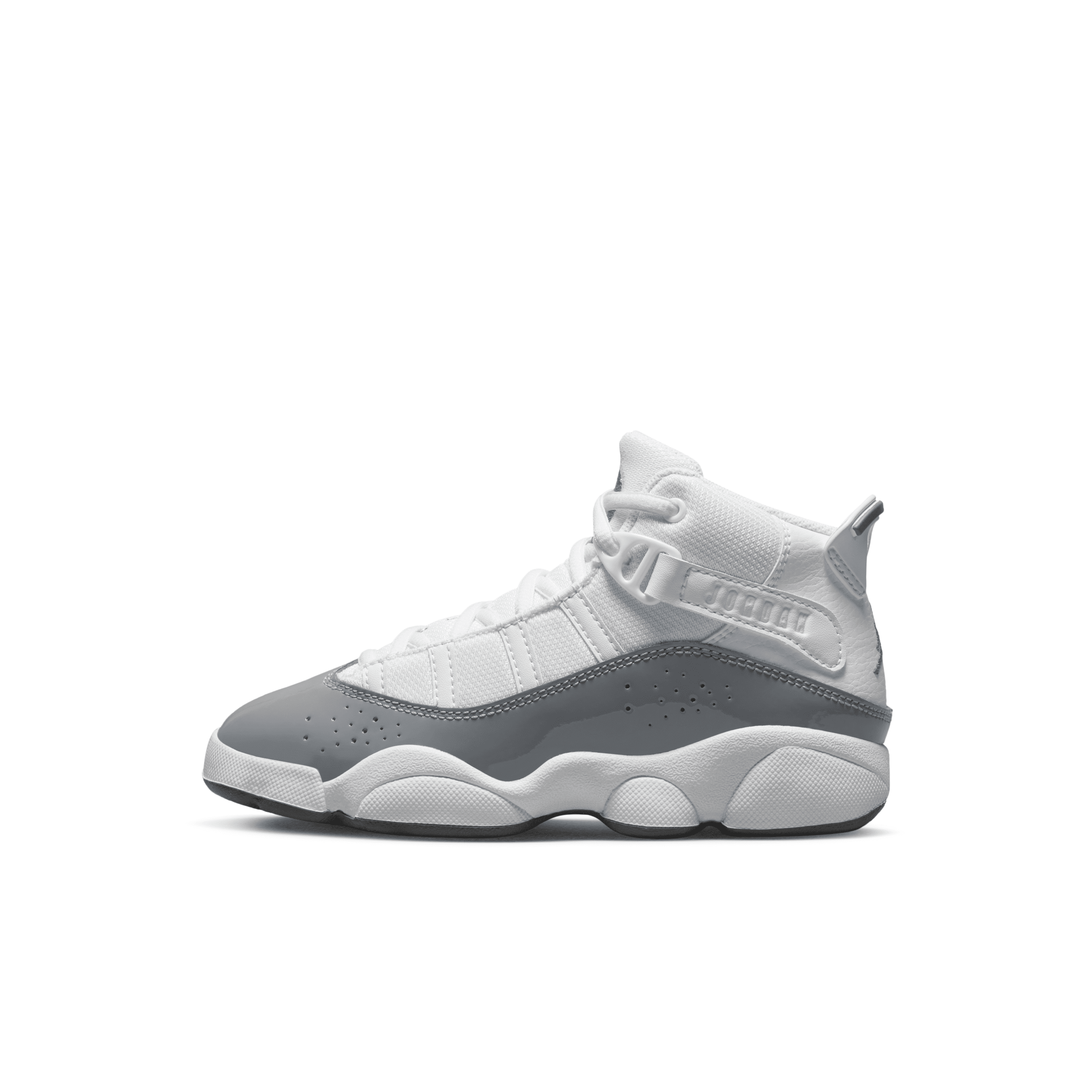 Boys Preschool Jordan 6 Rings - Boys' Preschool Basketball Shoes White/Cool Grey/White Size 01.5
