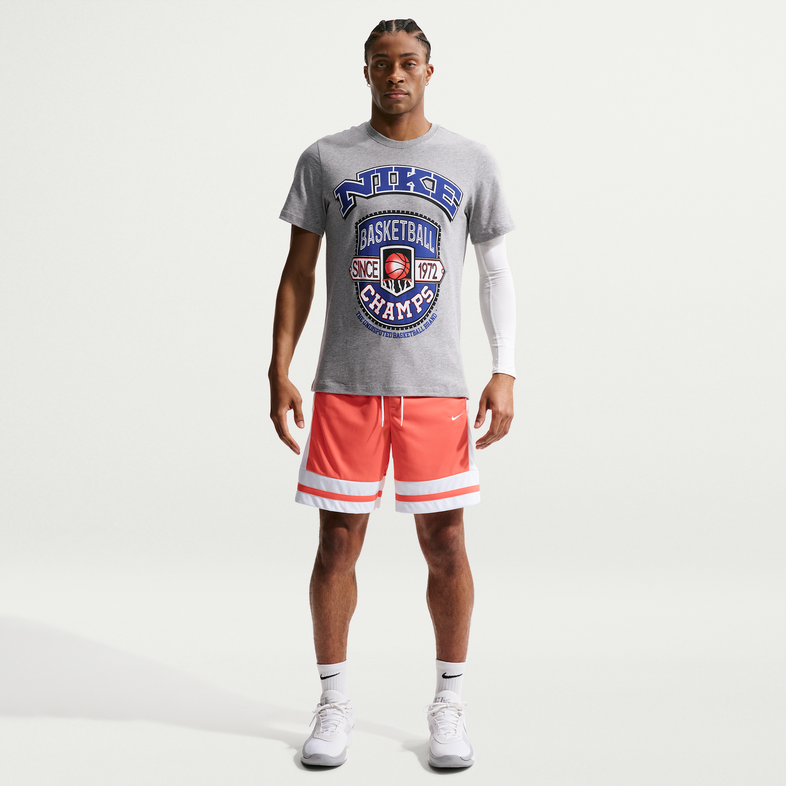 Nike Men's Dri-FIT 8" Basketball Shorts in Orange | IF1593-842