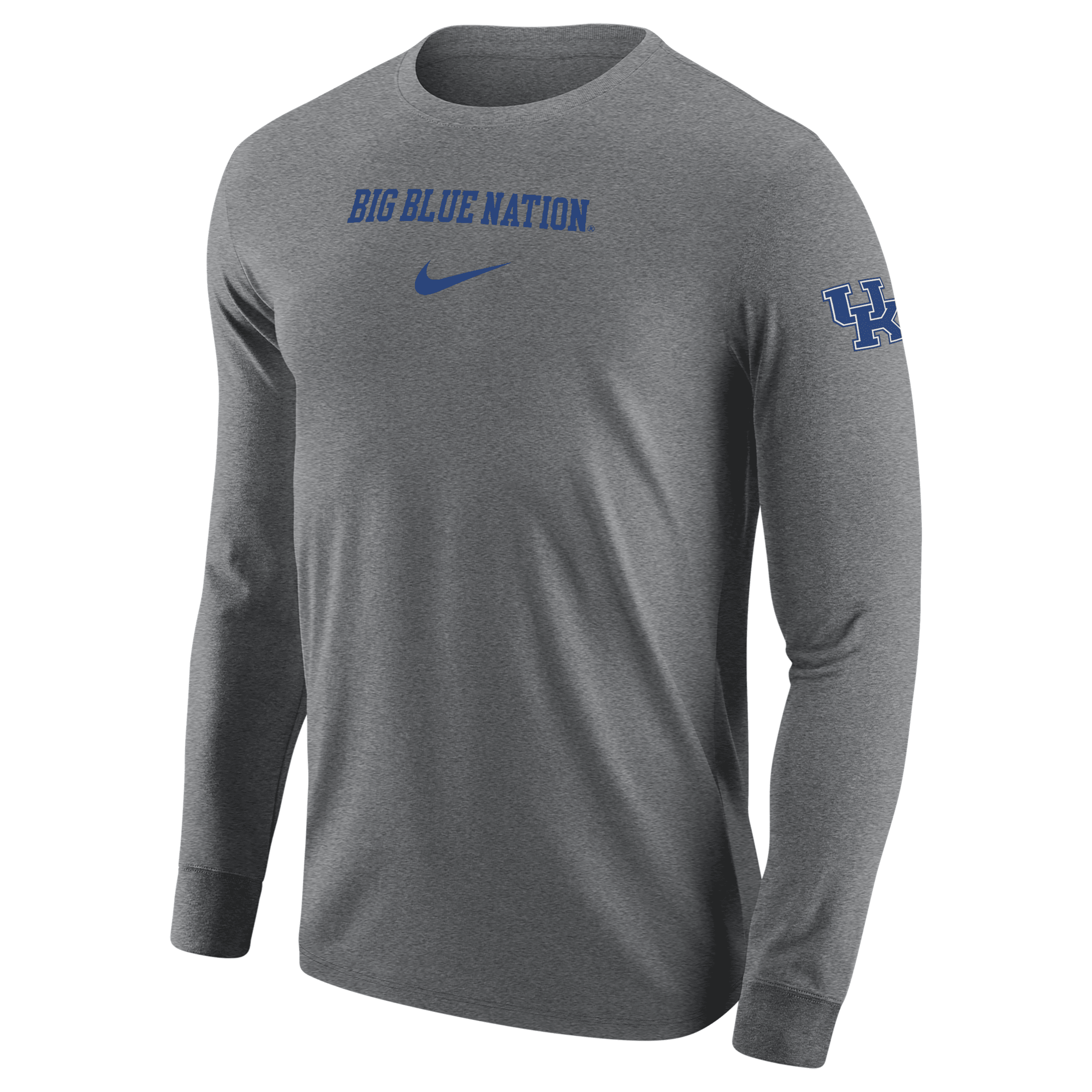 Shop Nike Kentucky  Men's College Long-sleeve T-shirt In Grey