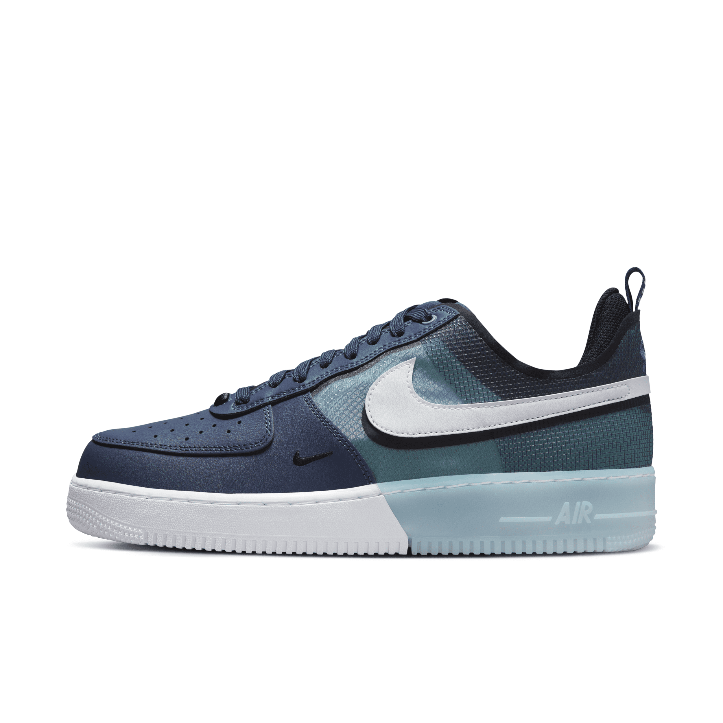 Nike Men's Air Force 1 React Shoes In Blue