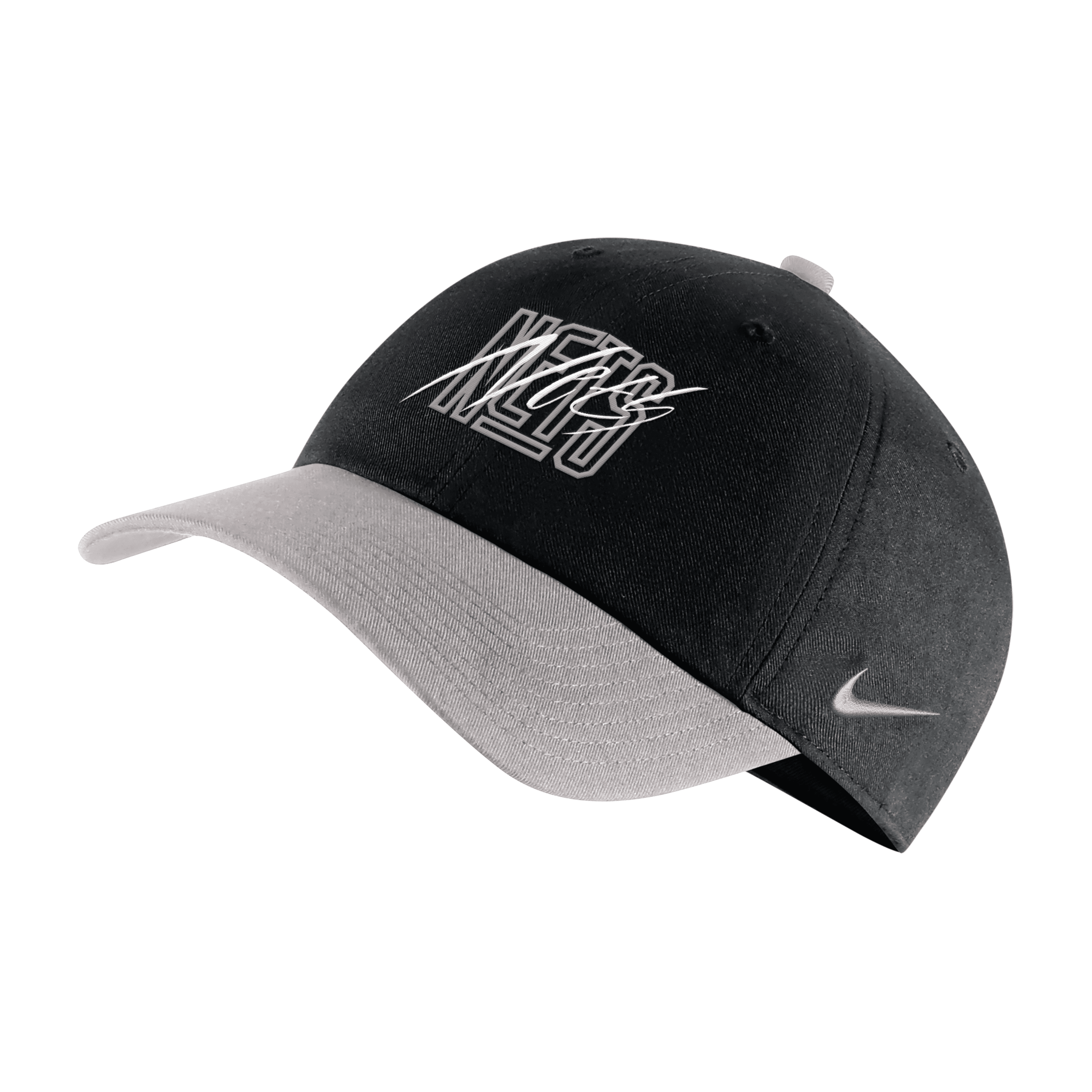 Nike Brooklyn Nets Heritage86  Unisex Nba Adjustable Hat In Black