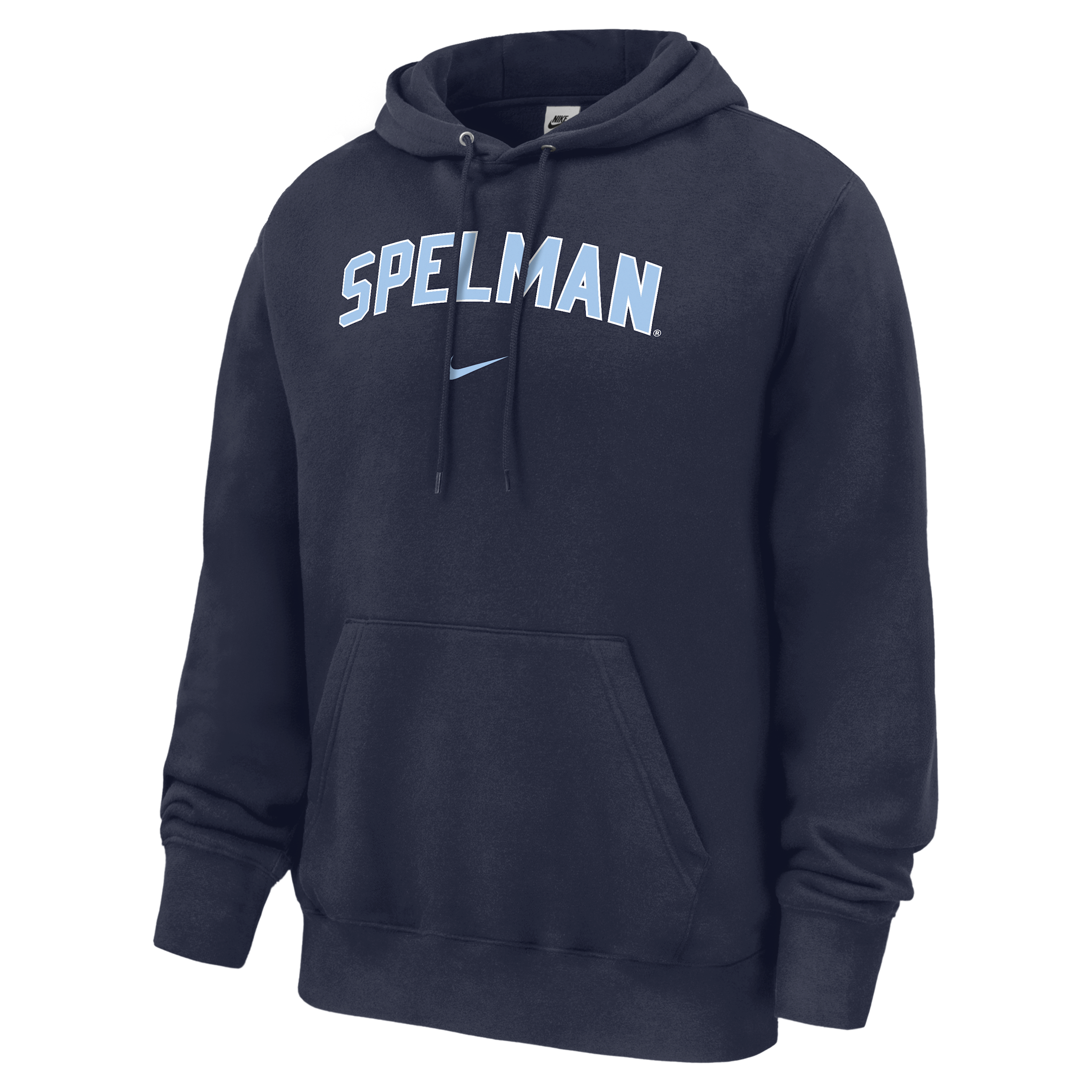 Nike Men's College (Spelman College) Club Fleece Pullover Hoodie in Blue | M31233SPEC26-NVY
