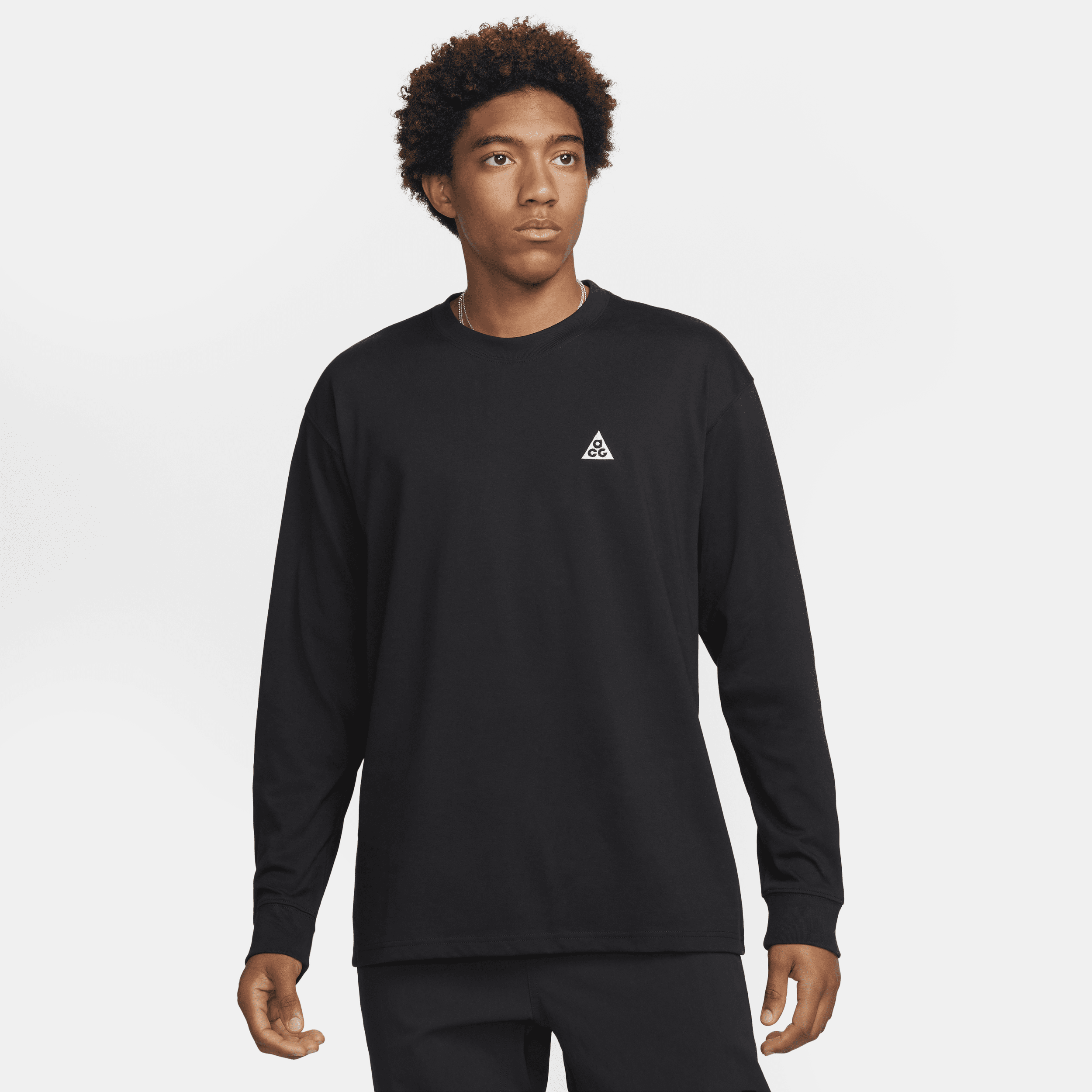 Shop Nike Men's  Acg Long-sleeve T-shirt In Black