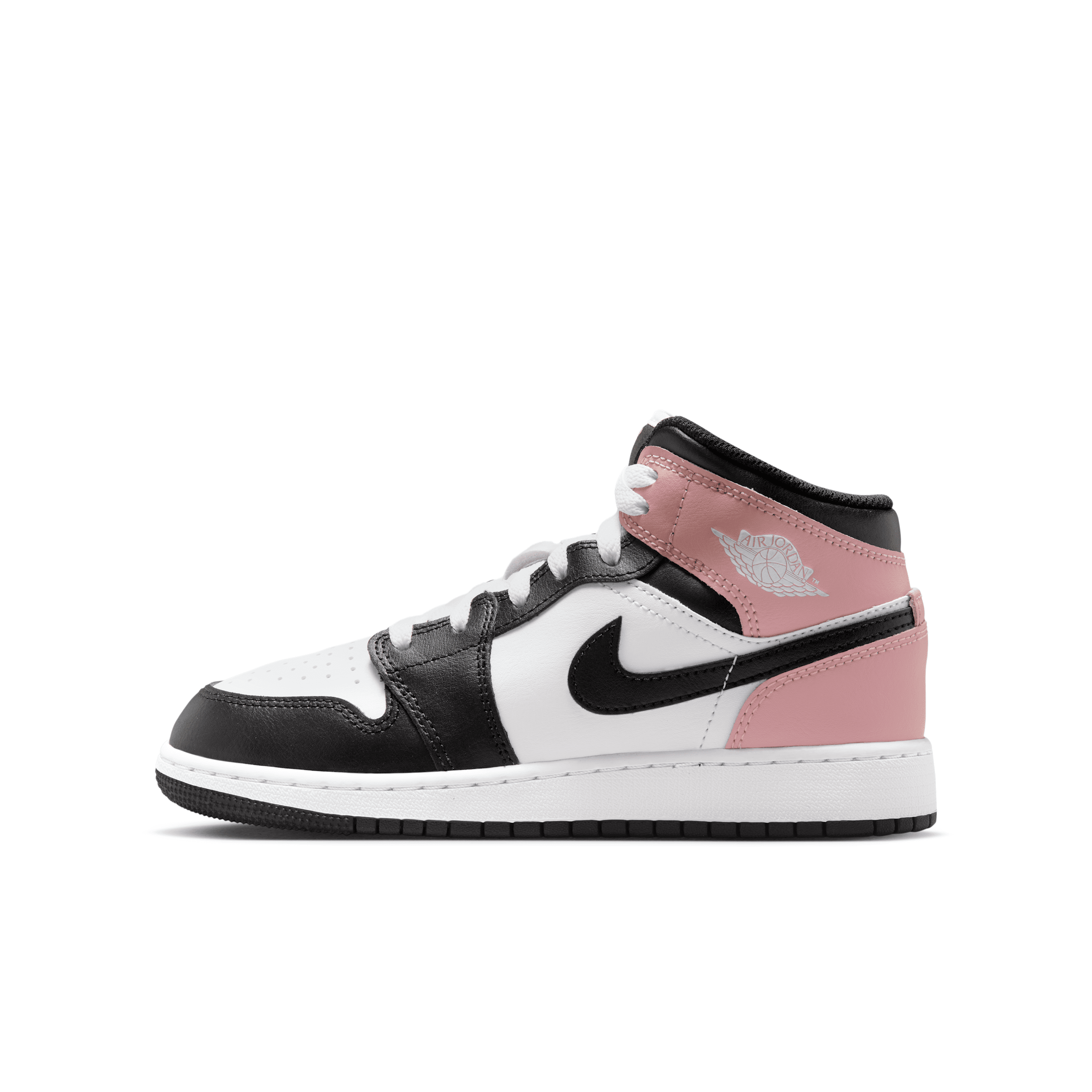 Air Jordan 1 Mid Big Kids' Shoes in White | DQ8423-100