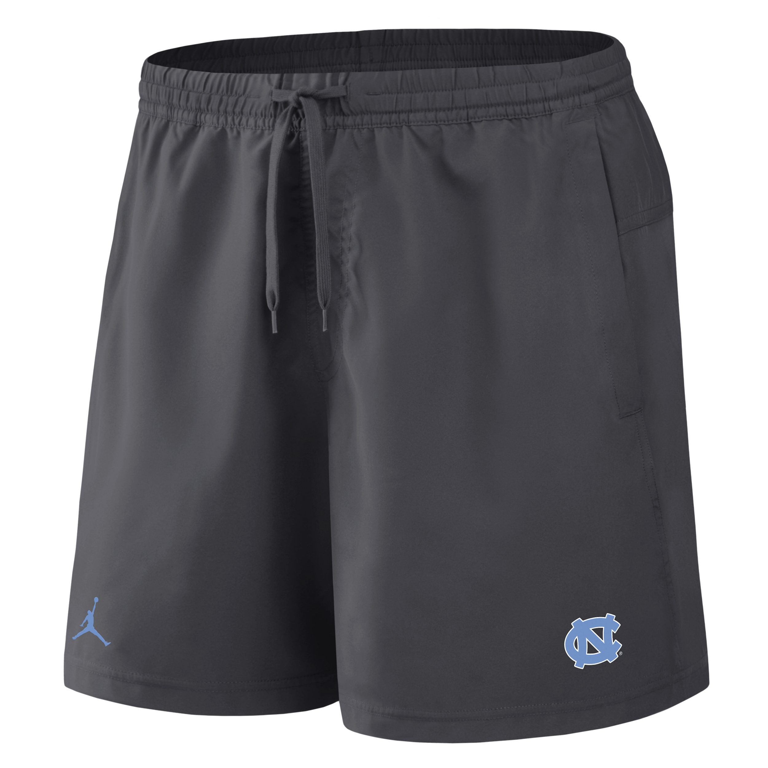 Men's North Carolina Primetime Primary Logo Jordan Brand Dri-FIT College Form Shorts in Grey | 0J5T06FNCN-8DV