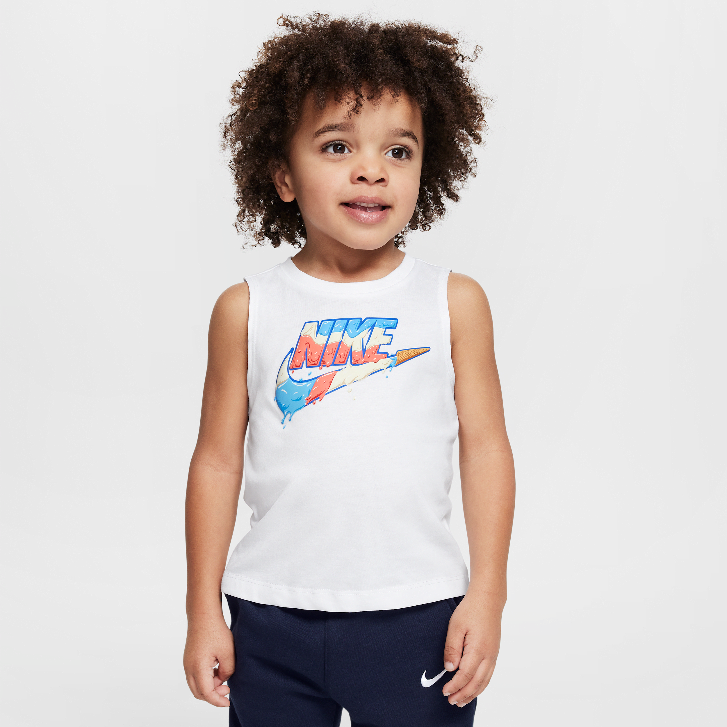 Nike Toddler Futura Ice Cream Tank Top In White