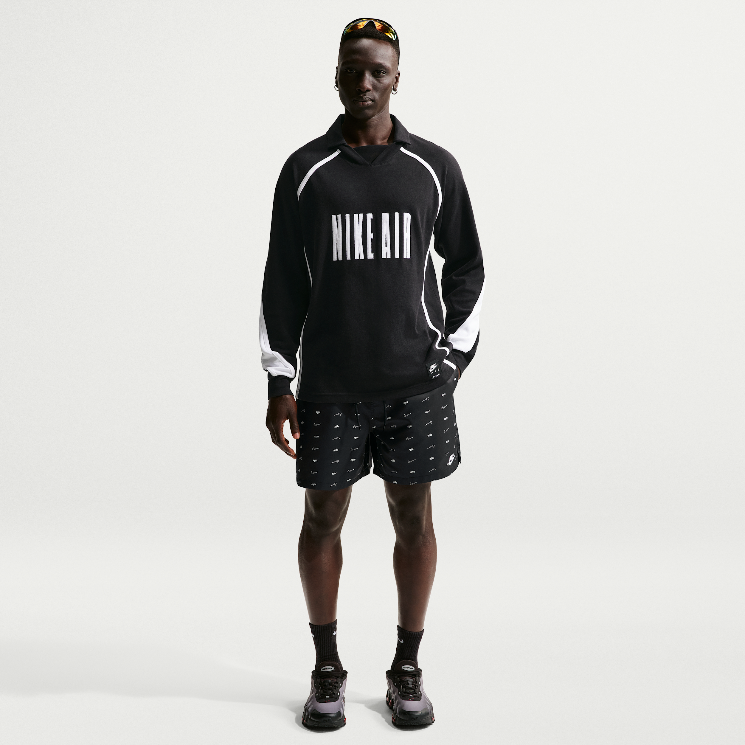 Nike Flow Mens 9" Mid Rise Big and Tall Workout Shorts, 3x-large Tall, Black