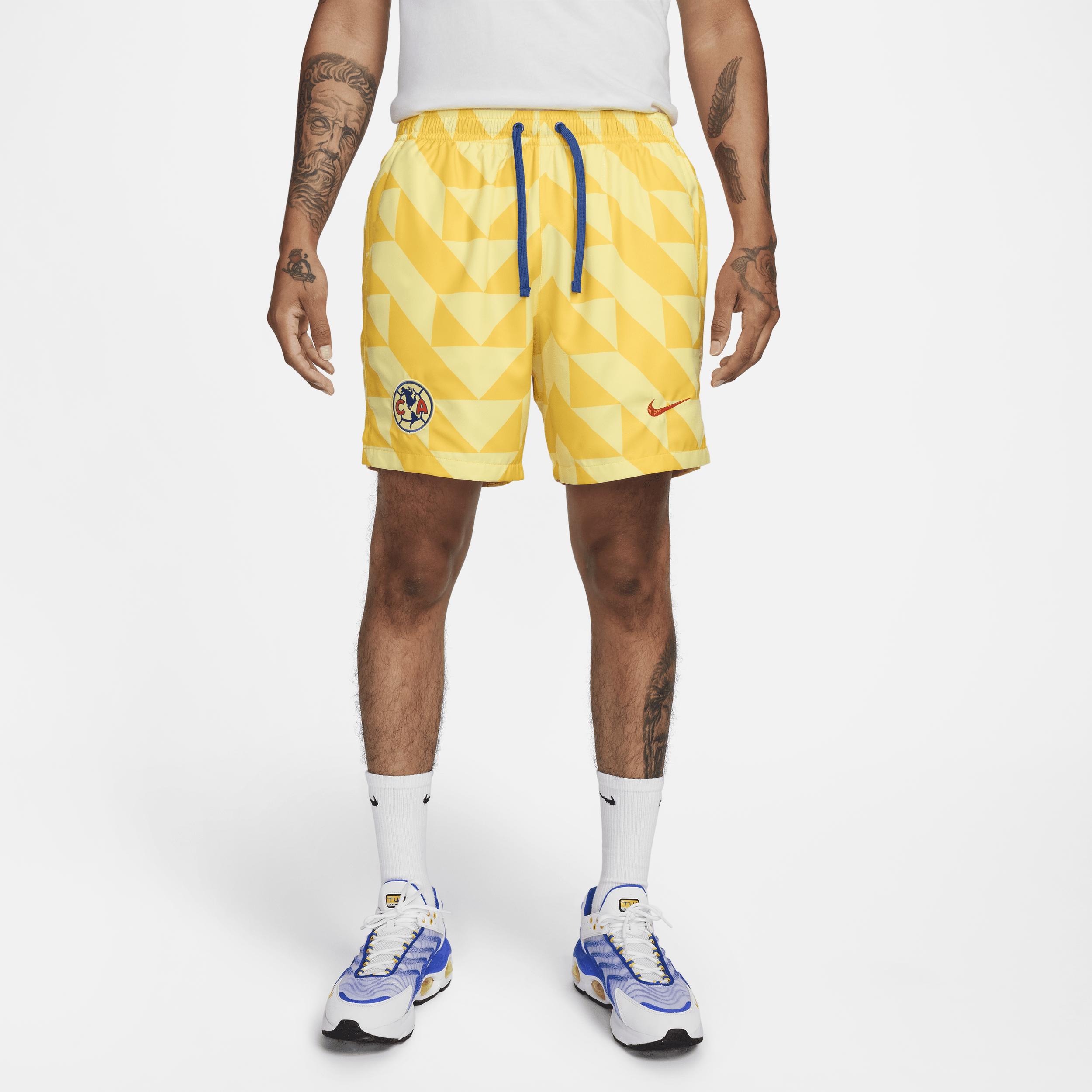 Nike Club Amã©rica Flow  Men's Graphic Soccer Shorts In Yellow