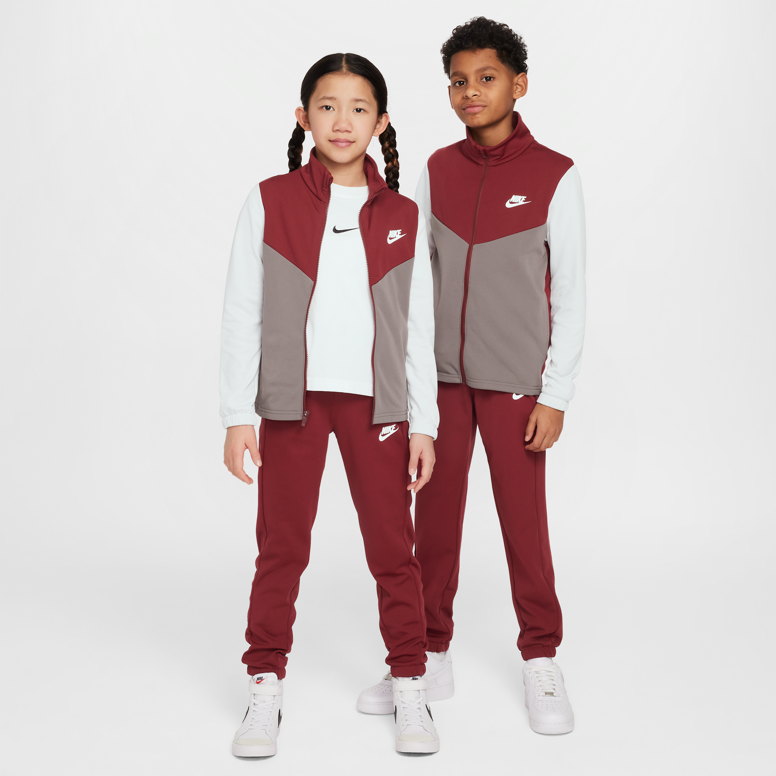 Nike Sportswear Big Kids' Tracksuit In Red