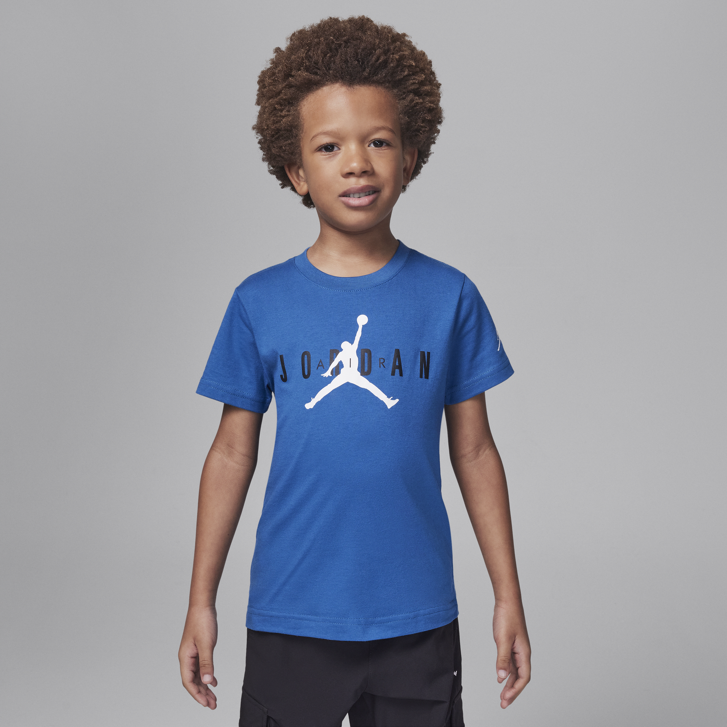 Shop Jordan Little Kids' T-shirt In Blue