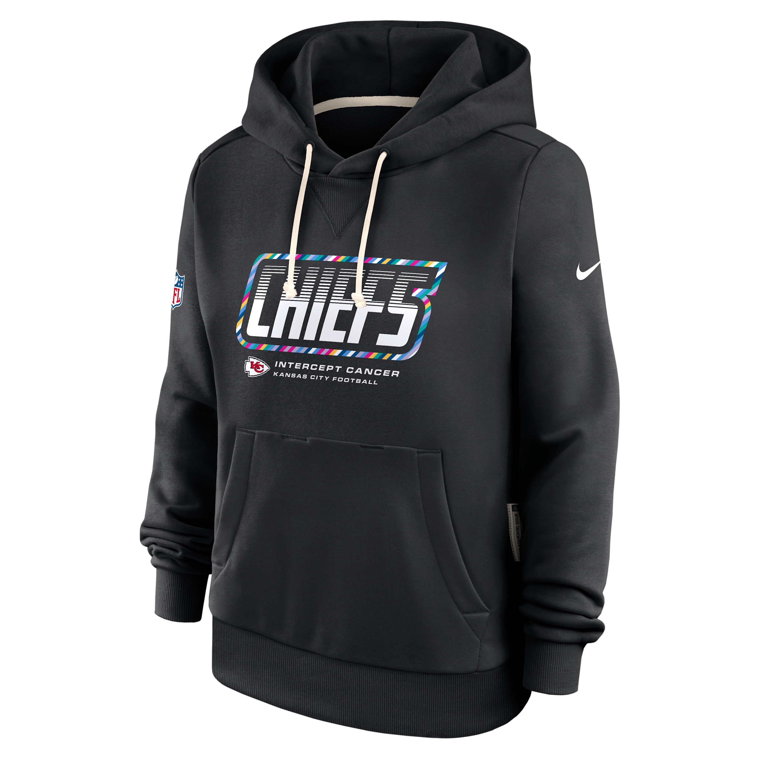 Nike Women's Black Kansas City Chiefs 2026 Nfl Crucial Catch Sideline Standard Issue Dri-fit Pullover Hoodie - Black