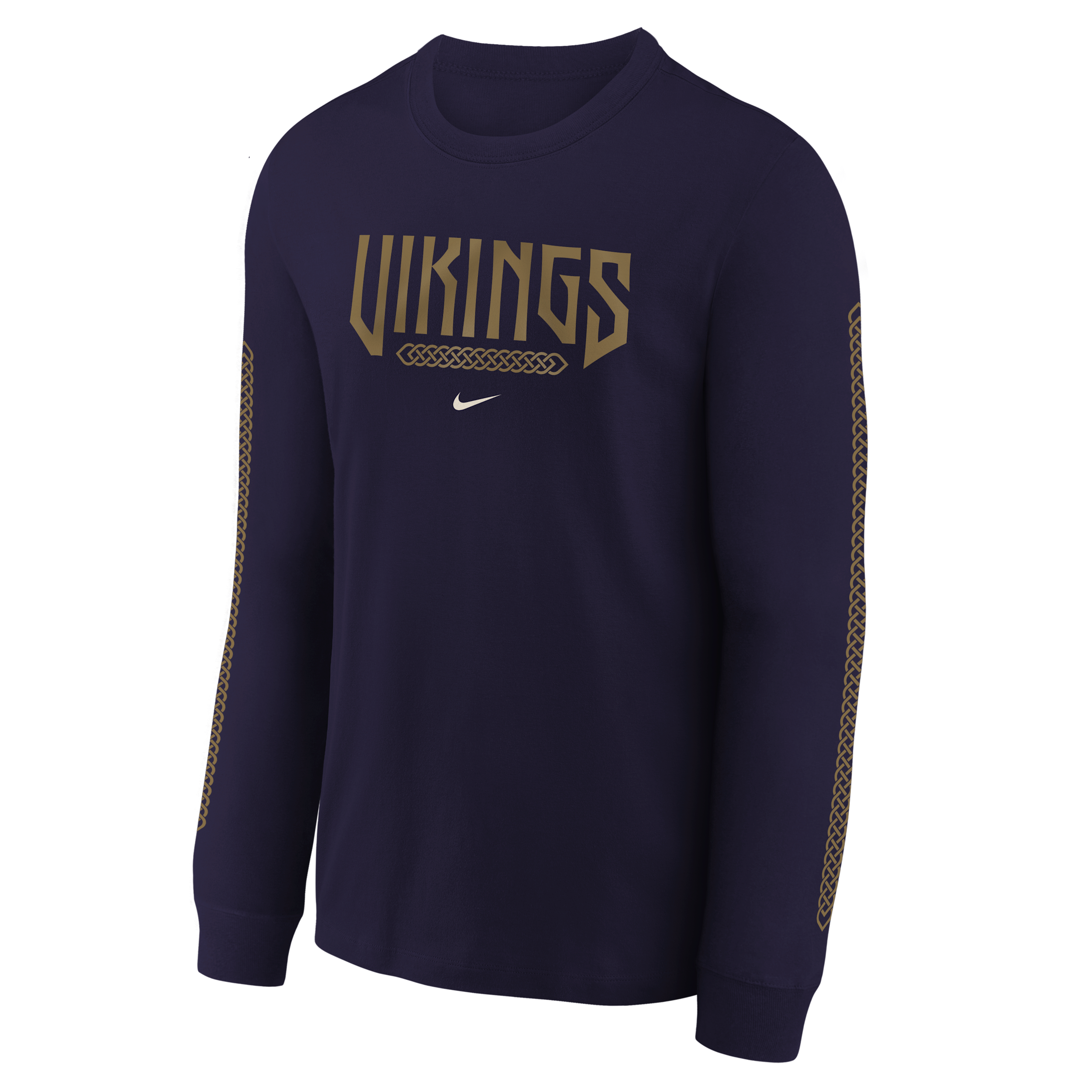 Minnesota Vikings Rivalries Collection Max90 Big Kids' Nike NFL Long-Sleeve T-Shirt in Purple | Z1B7NFTNVIK-000
