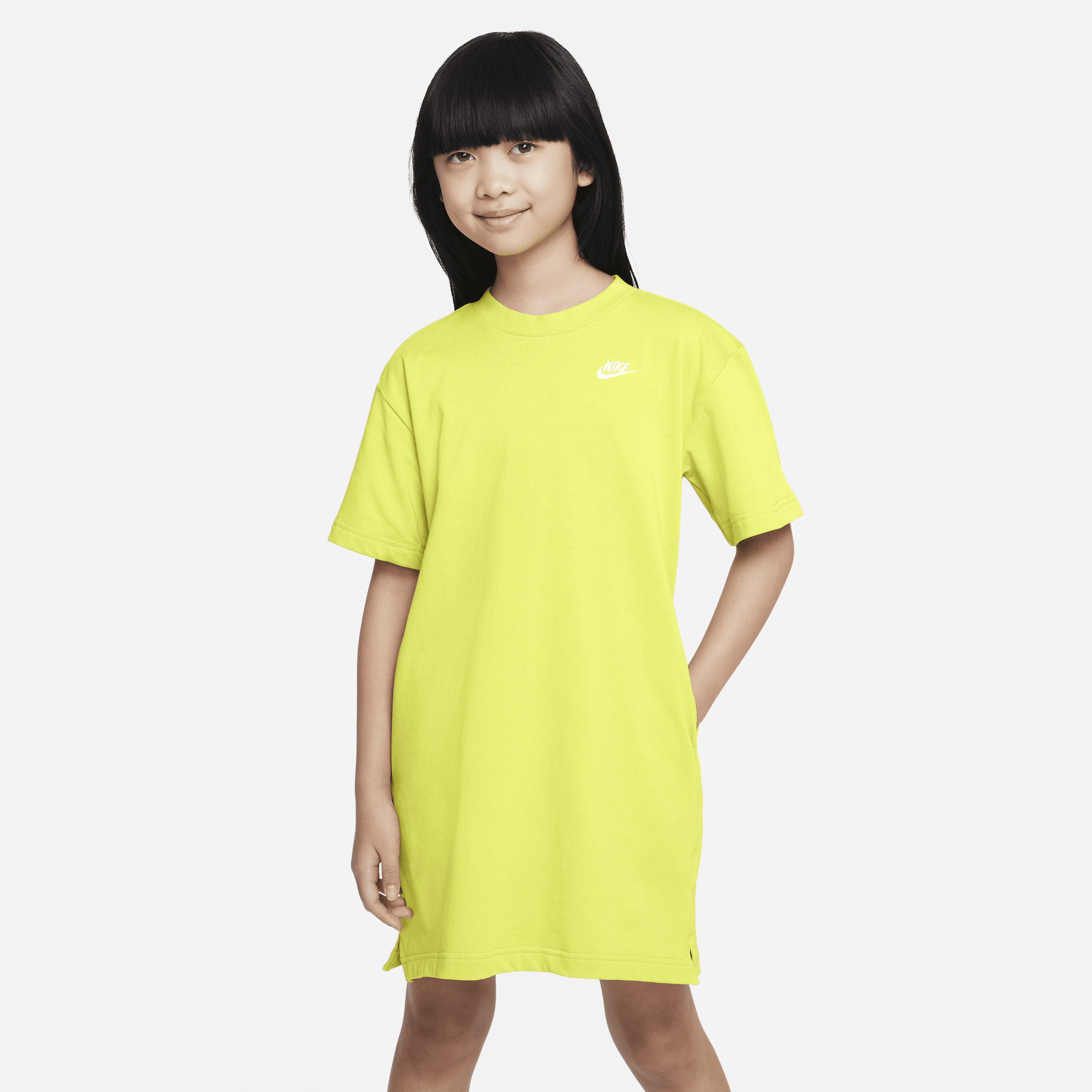 yellow nike t shirt dress