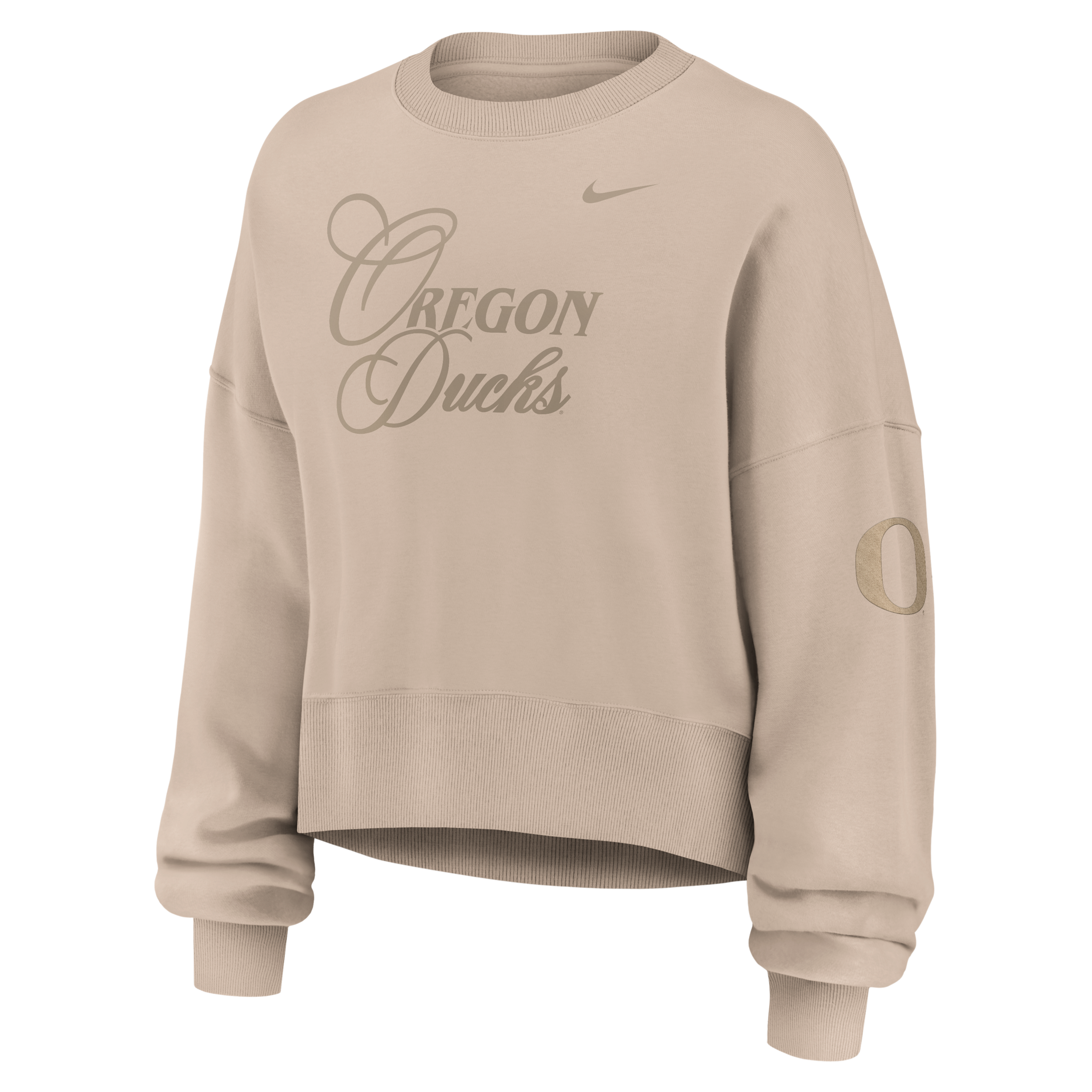 Oregon Neutral Stance Collection Phoenix Nike Women's College Oversized Pullover Hoodie in Brown | 01D705YUON-K11