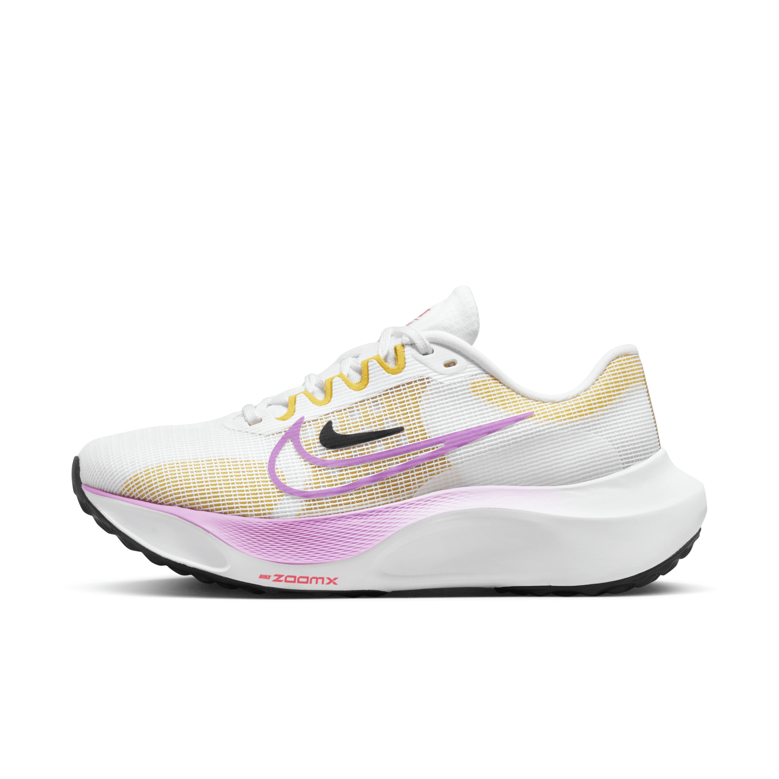Shop Nike Women's Zoom Fly 5 Road Running Shoes In White