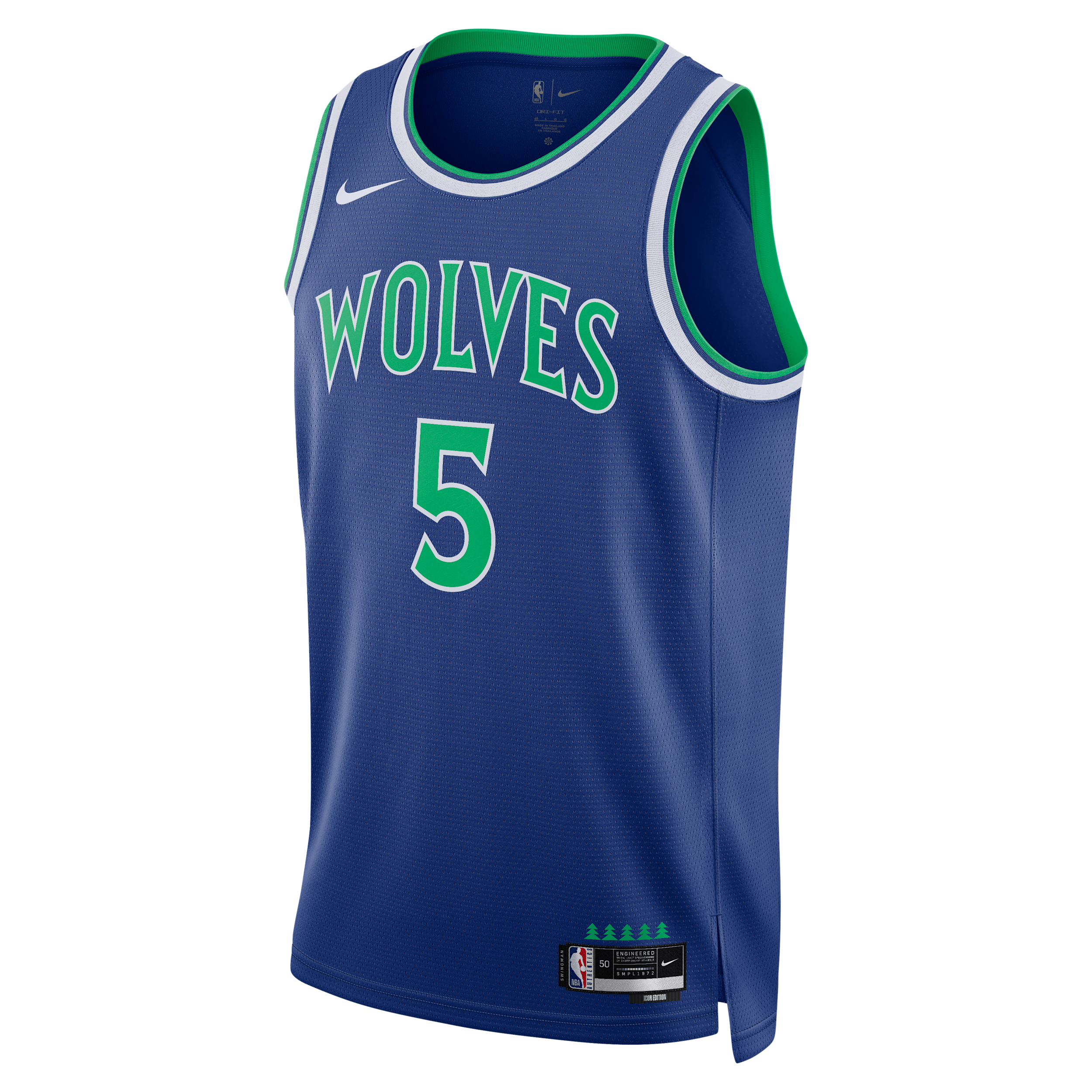 Nike Men's and Women's Anthony Edwards Blue Minnesota Timberwolves Swingman Icon Edition Jersey - Blue