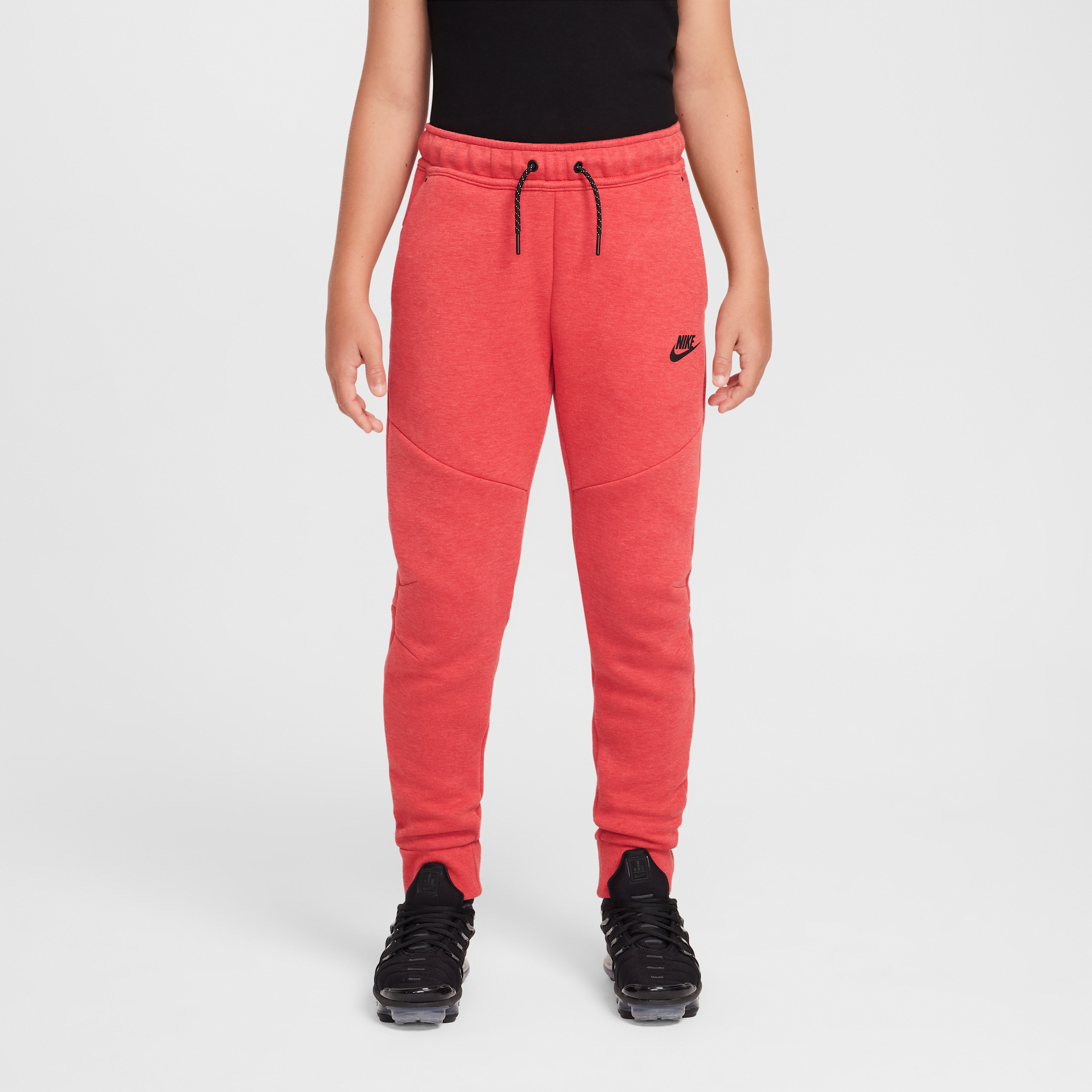 Nike Sportswear Tech Fleece Big Kids' Jogger Pants In Red