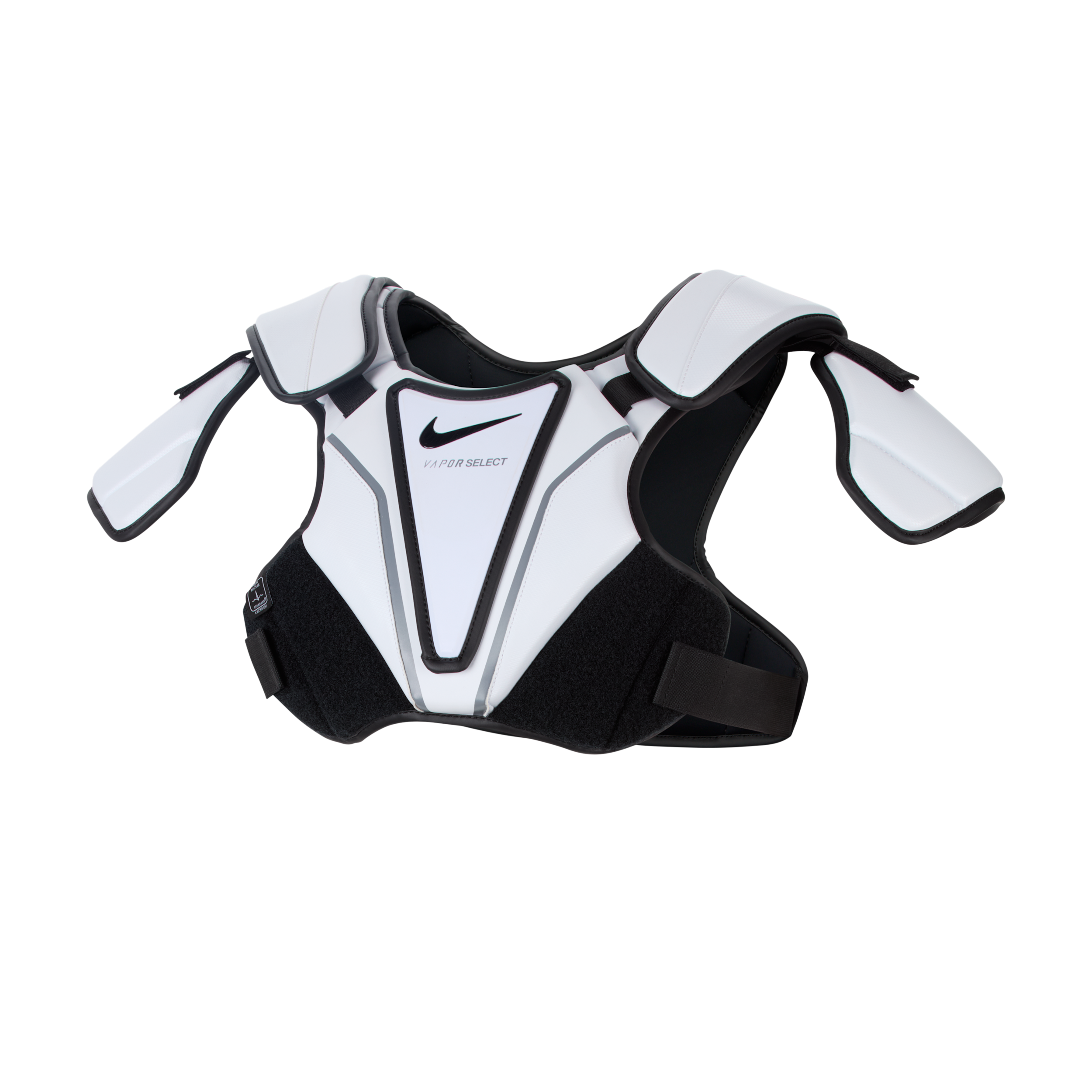 Nike Vapor Select 2.0 Men's Lacrosse Shoulder Pad in White | PDSPS6-100