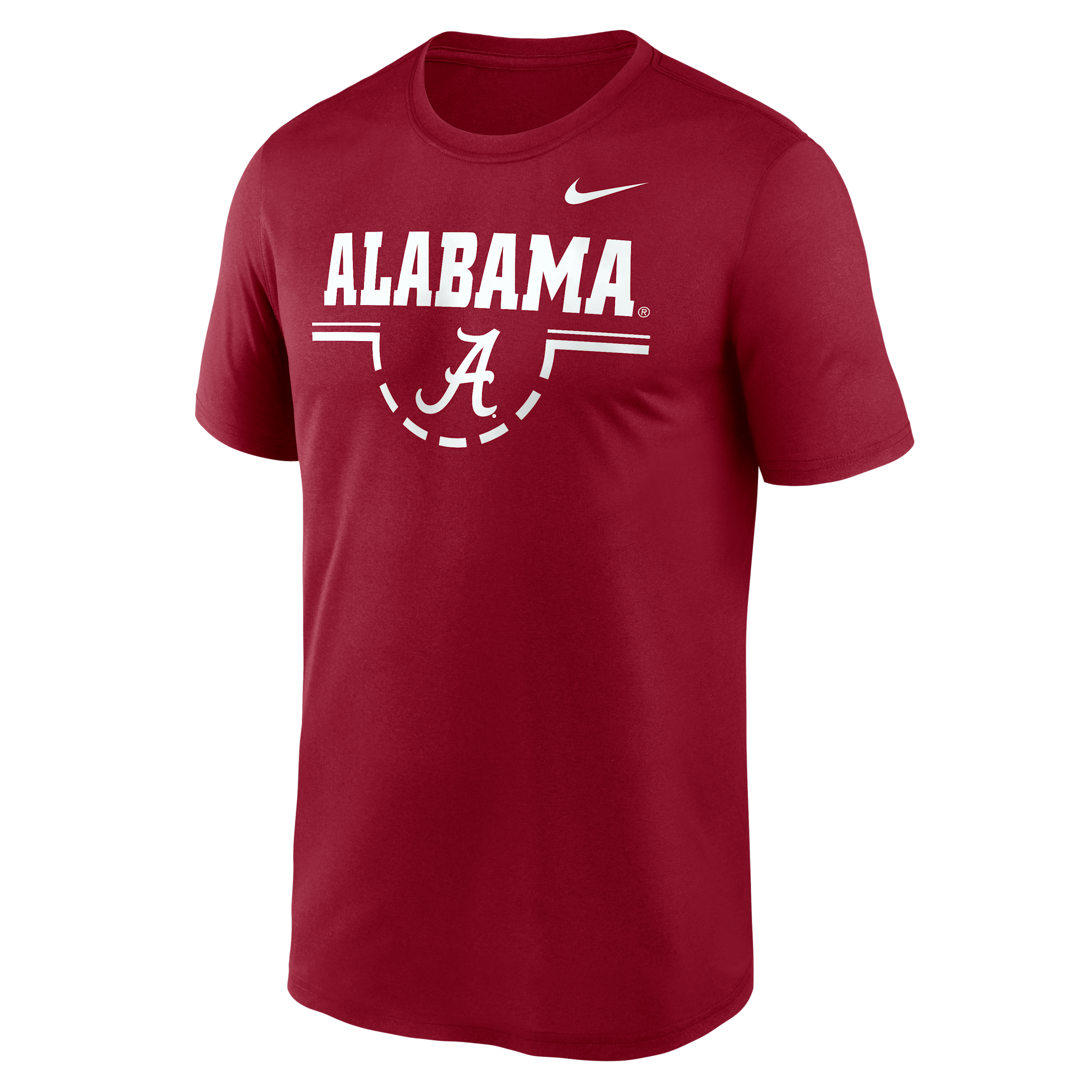 Alabama Courtside Nike Men's Dri-FIT College T-Shirt in Red | 02TI69WABN-5DA