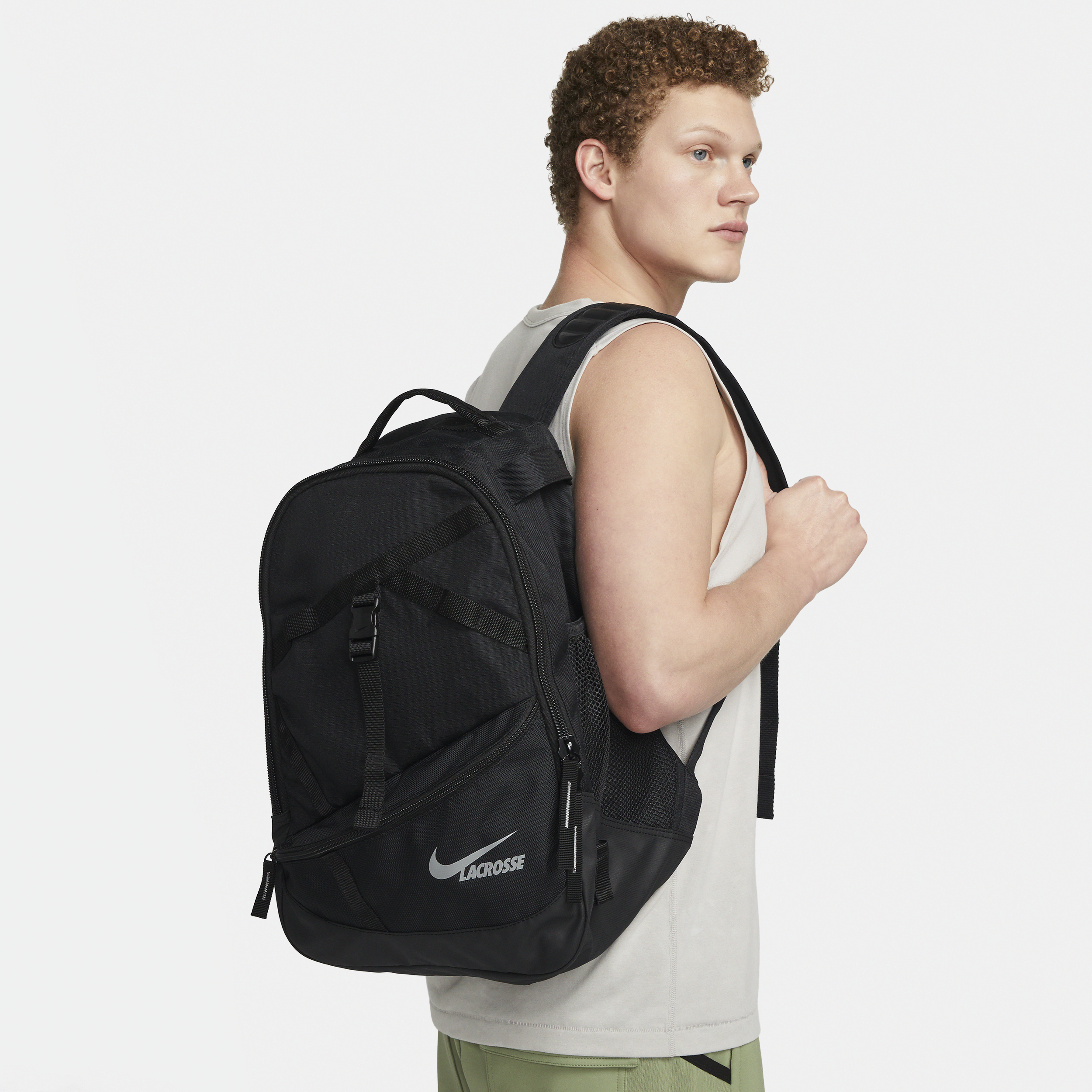 Nike Unisex Air Max Lacrosse Backpack (medium, 36l) In Black