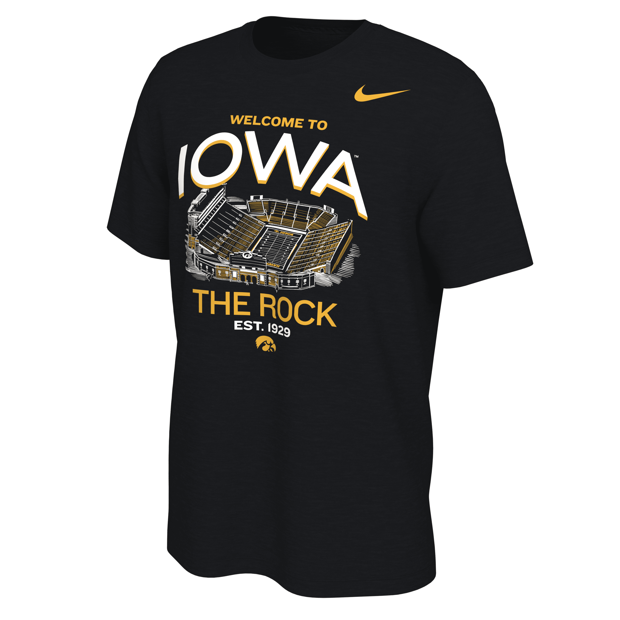 Nike Iowa  Men's College T-shirt In Black