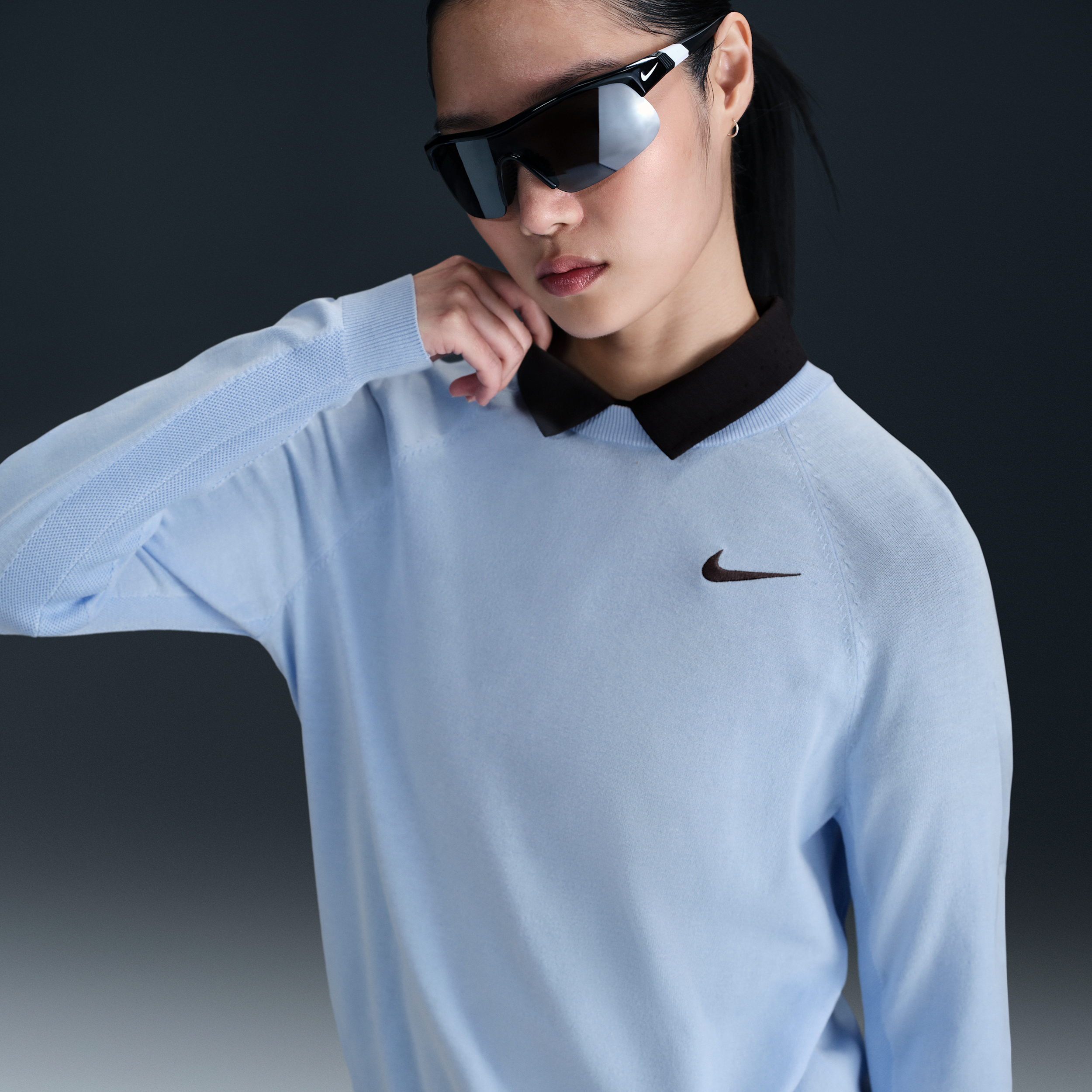Nike Women's Tour Golf Sweater In Blue
