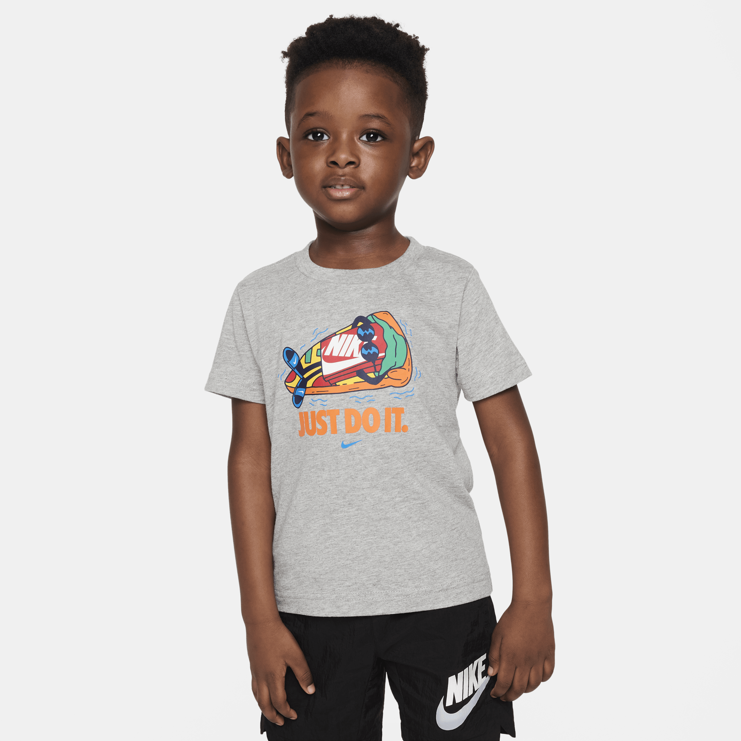 Shop Nike Toddler Boxy Float T-shirt In Grey