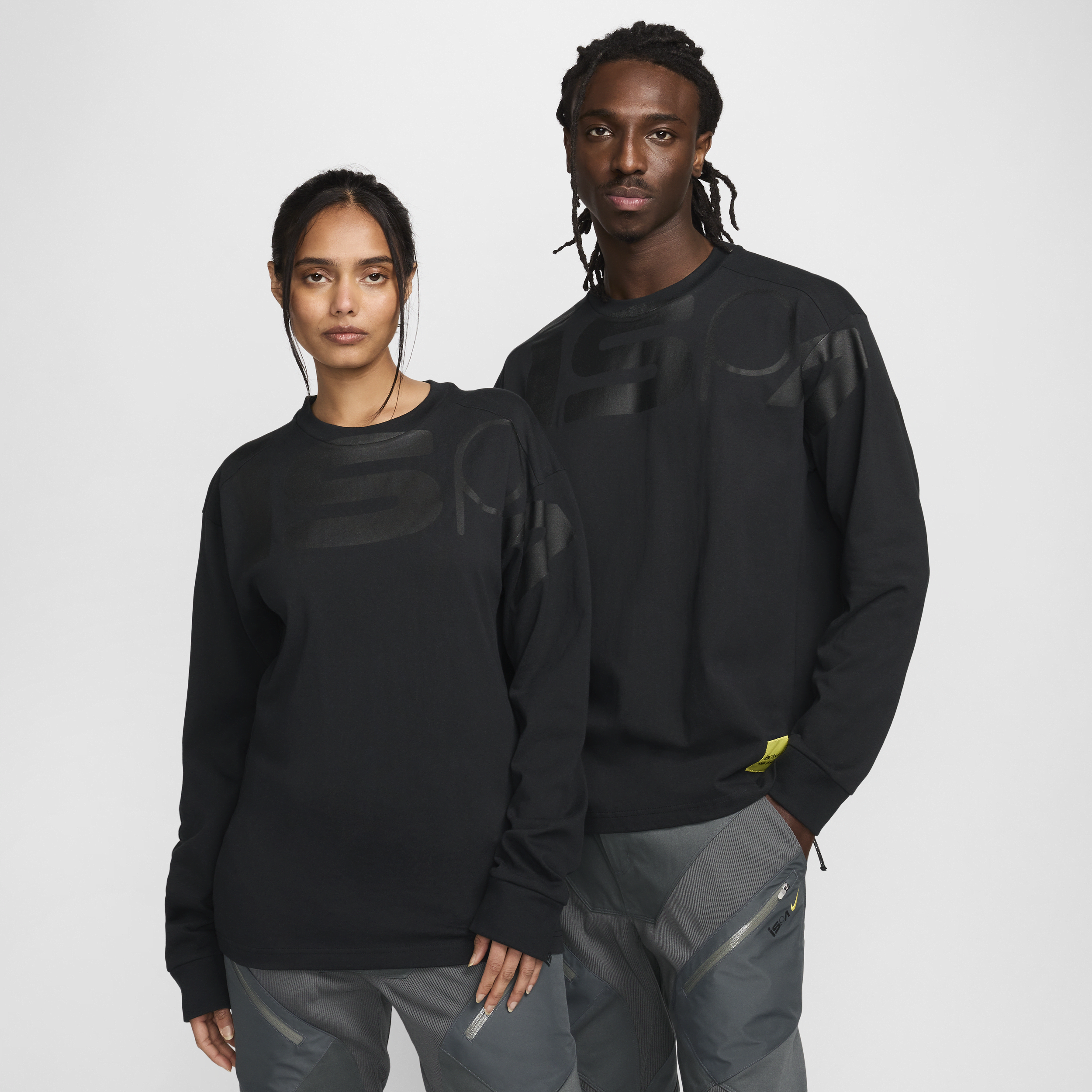 Shop Nike Unisex Ispa Long-sleeved Top In Black