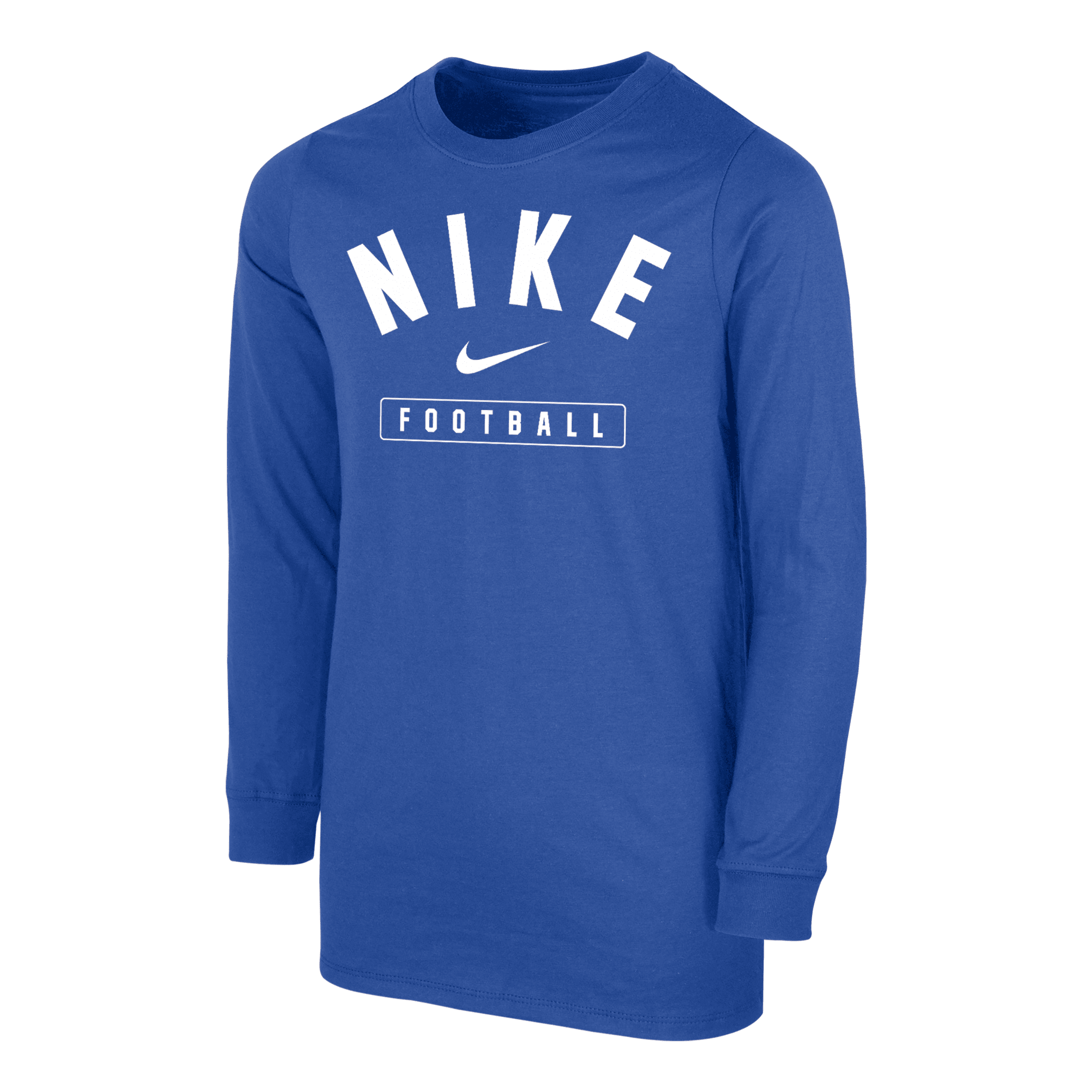 Nike Football Big Kids' (boys') Long-sleeve T-shirt In Blue