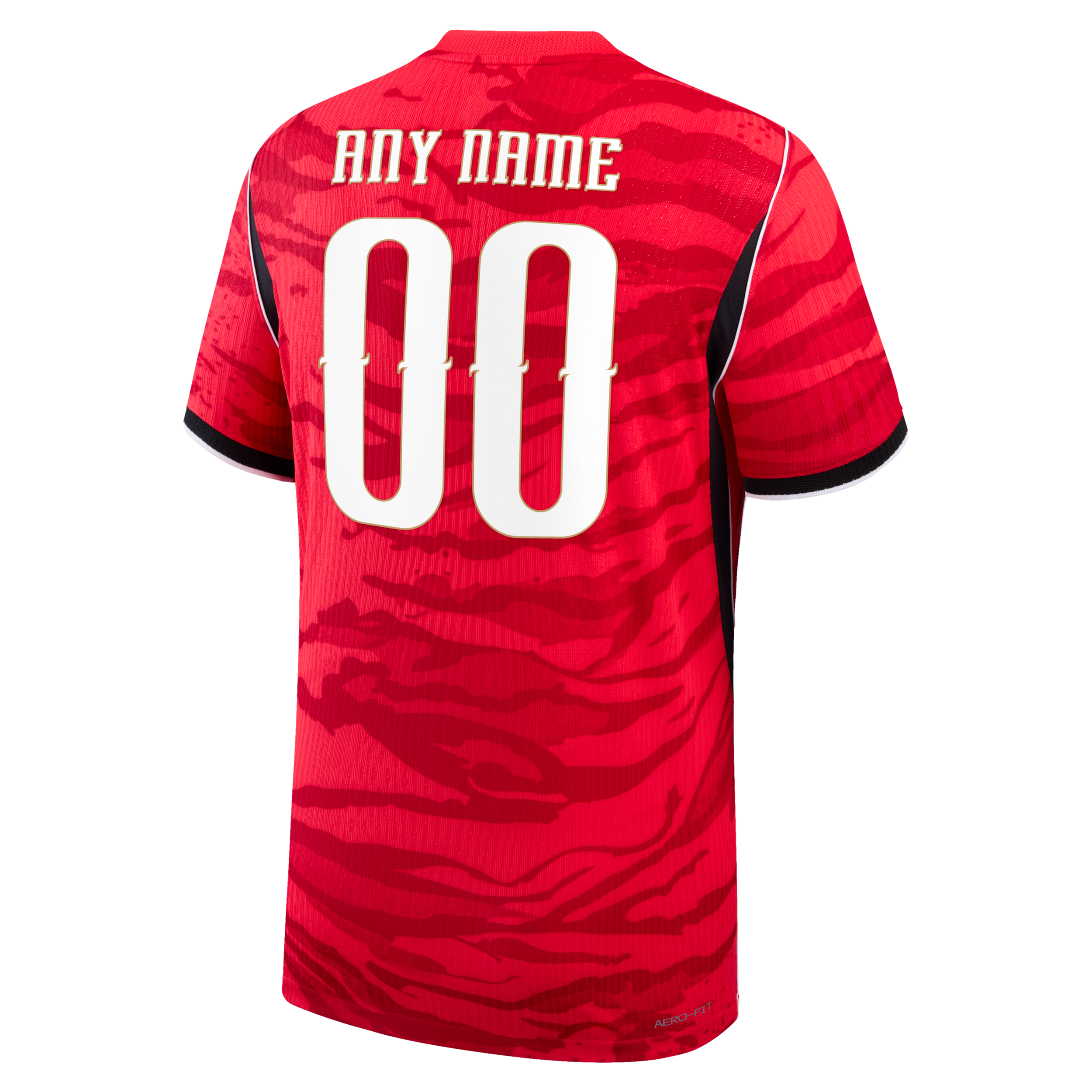 Korea 2026 Match Home Nike Men's Aero-FIT Soccer Authentic Custom Jersey By You in Red | NN203948232-CUS