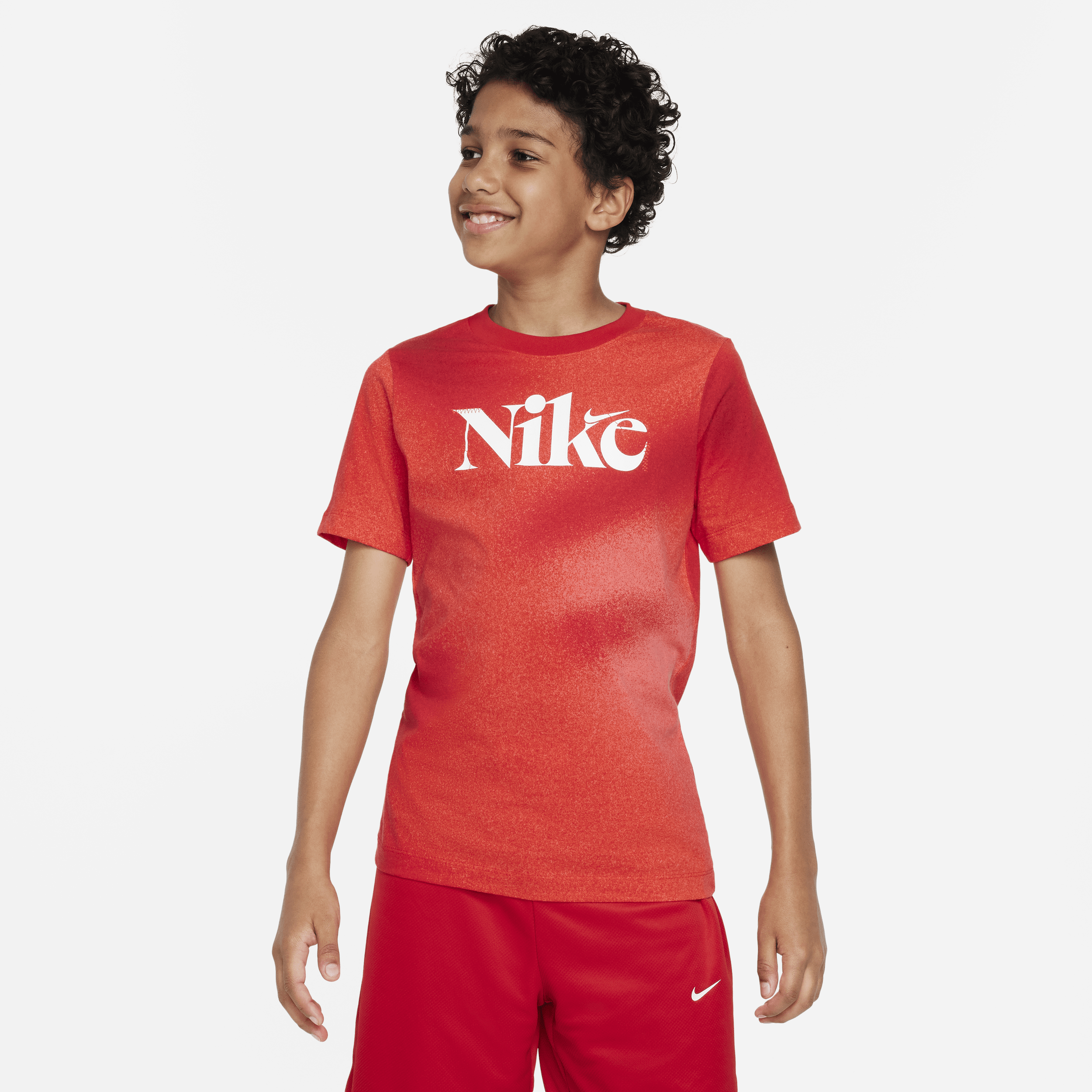 Nike Sportswear Culture Of Basketball Big Kids' T-shirt In Red