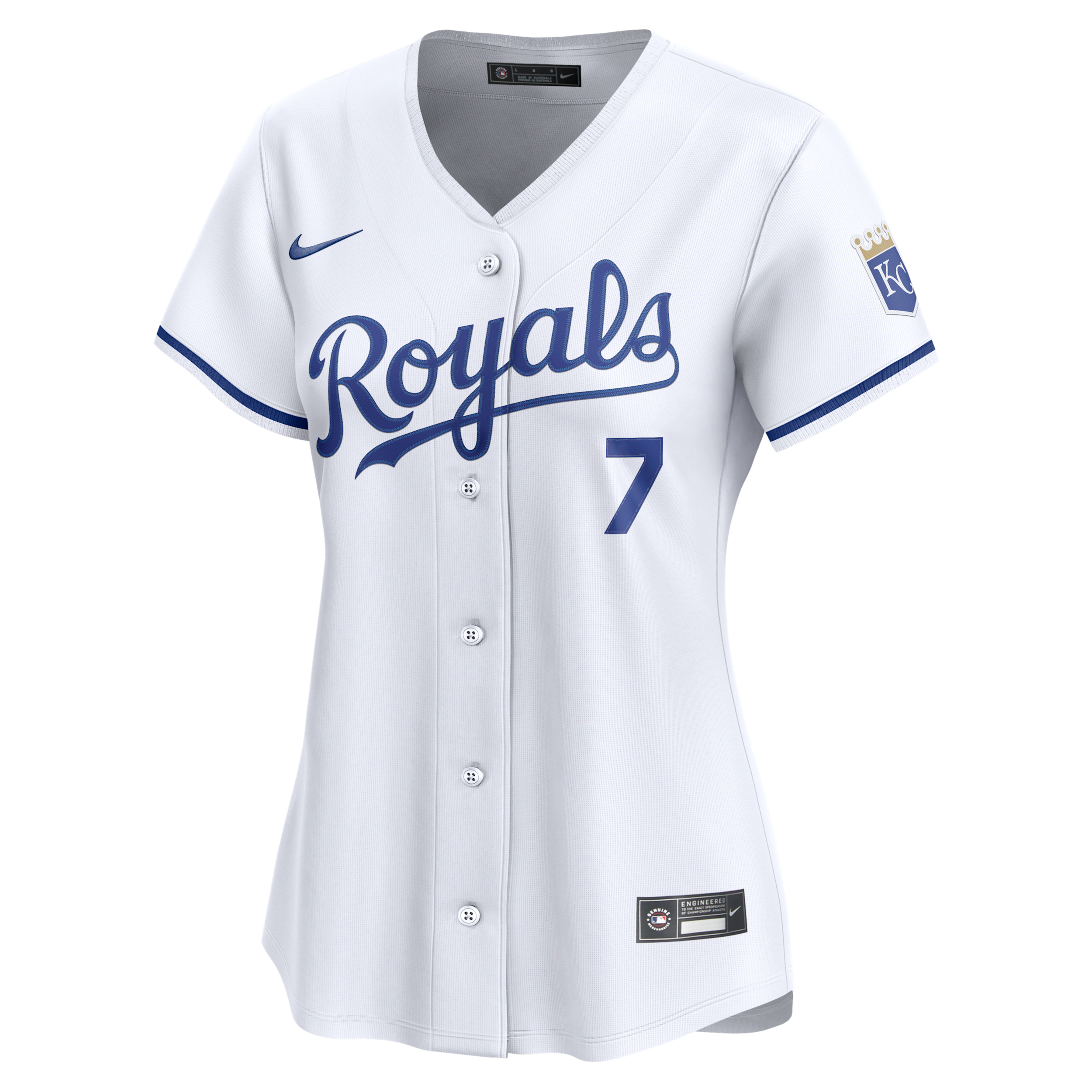 Bobby Witt Jr. Kansas City Royals Womenâs Nike Women's Dri-FIT ADV MLB Limited Jersey in White | LM2WROHORO9-FK0