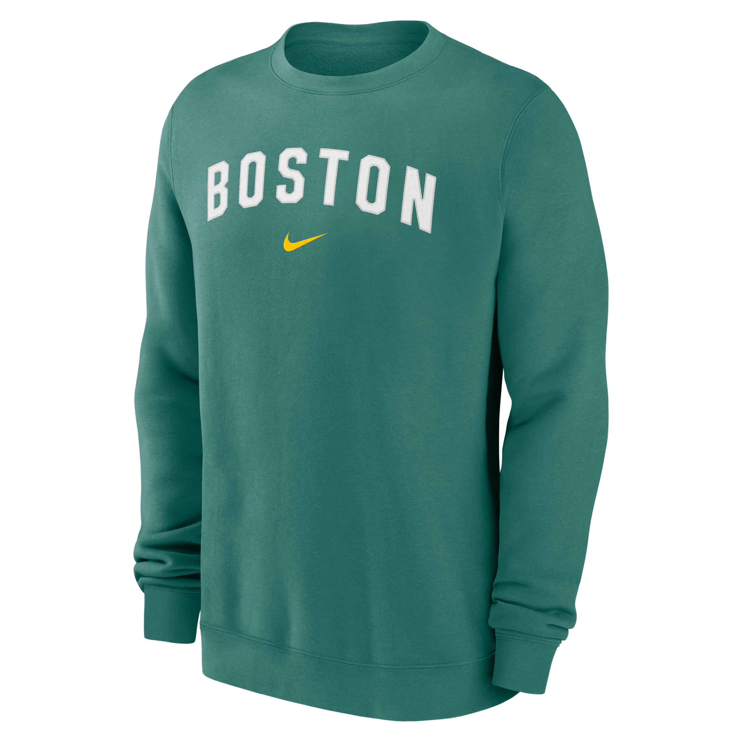 Boston Red Sox 2-Hit Nike Men's MLB Pullover Crew in Green | NKPU3CCBQ-JST