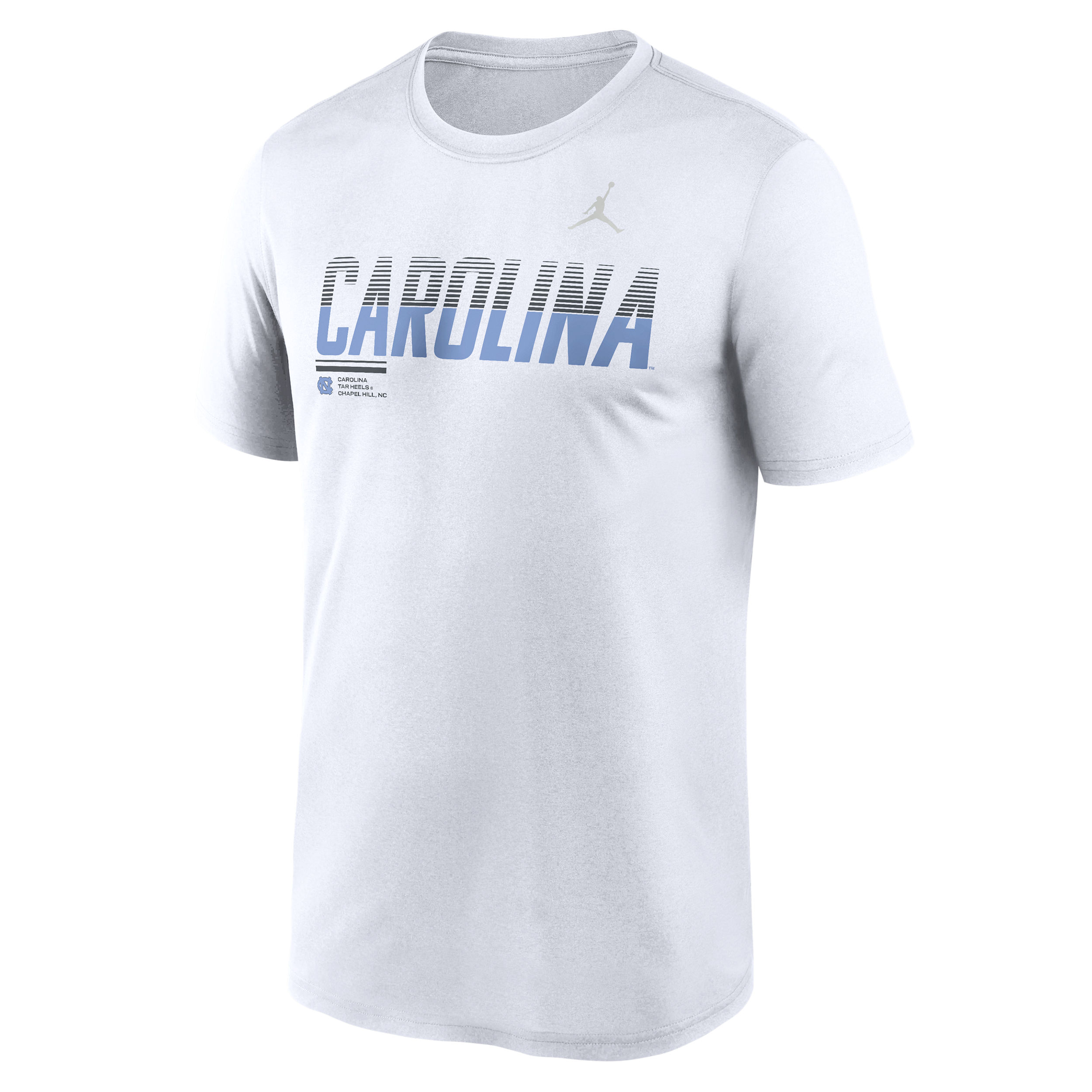 Men's North Carolina Sideline Legend Jordan Brand Dri-FIT College T-Shirt in White | 0JTI10ANCN-7SB