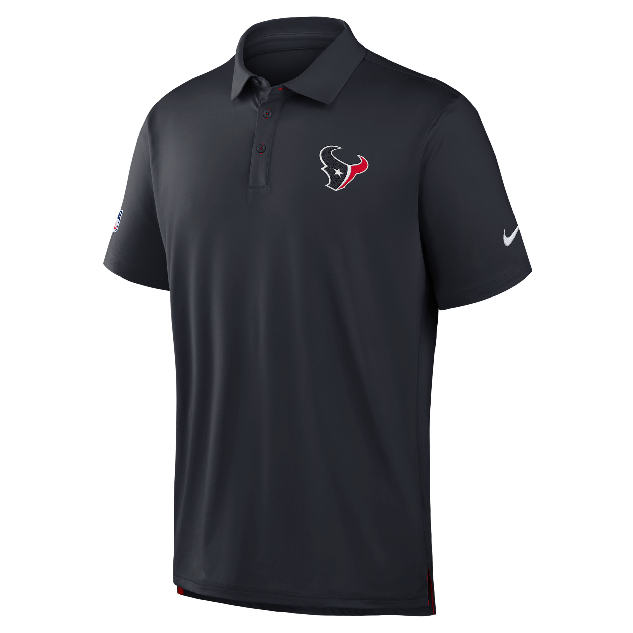 Nike Men's Navy Houston Texans Sideline Powerful Blocking Dri-fit Tour Polo Shirt - Navy