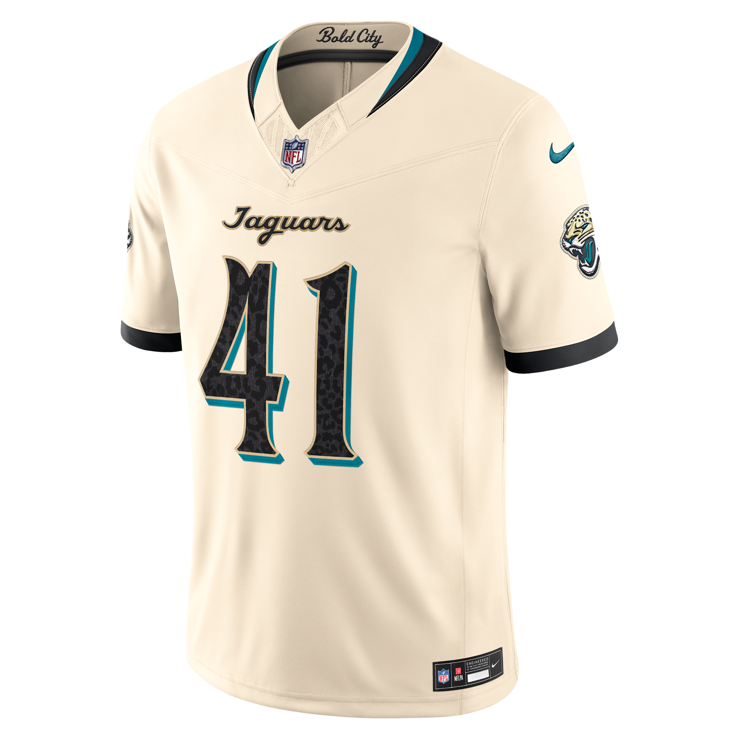 Nike Men's Josh Hines-Allen Natural Jacksonville Jaguars 2026 Rivalries Collection Vapor F.u.s.e Stitched Limited Jersey - Natural