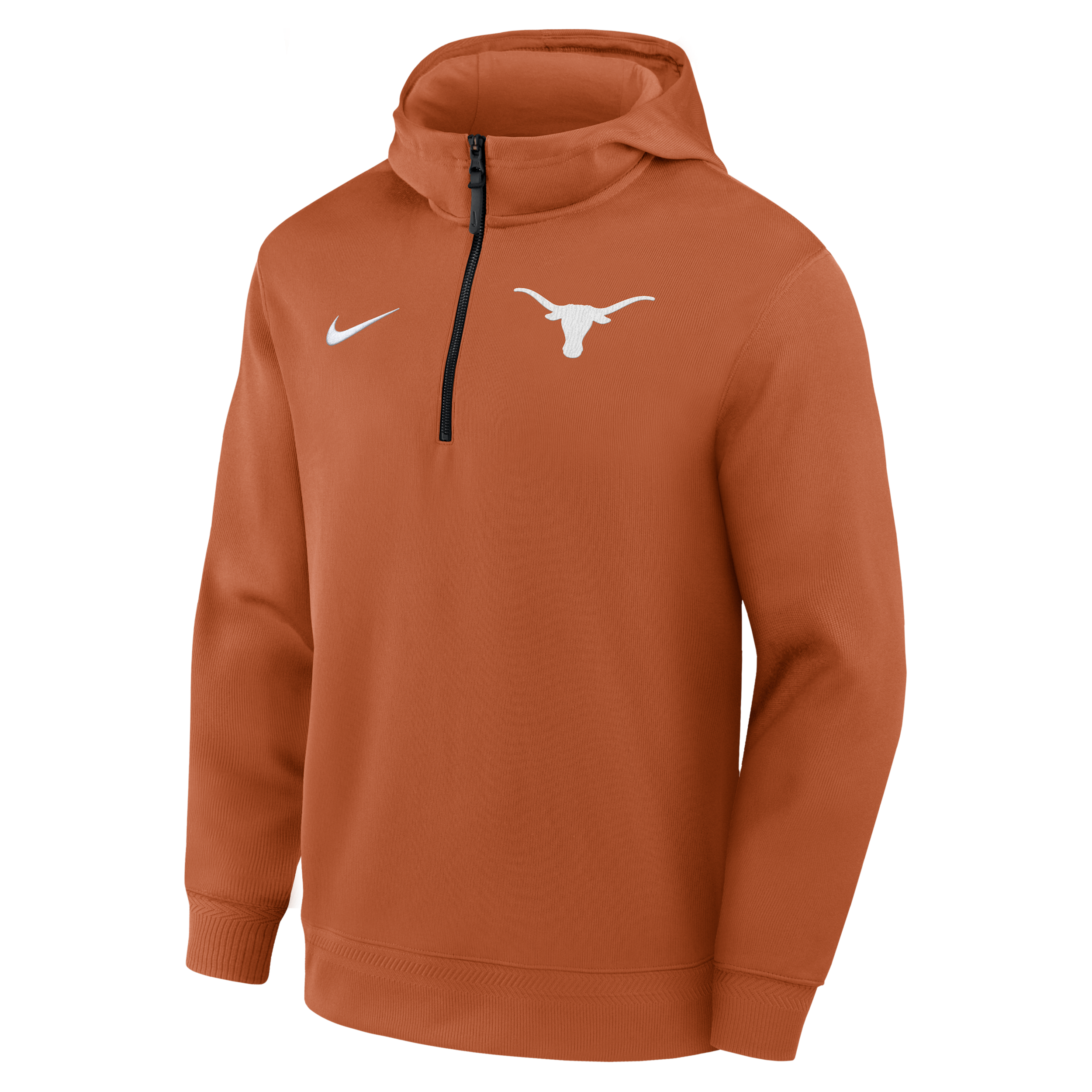 Nike Men's Texas Orange Texas Longhorns Coaches Premium Dri-fit Quarter-Zip Hoodie - Texas Orange