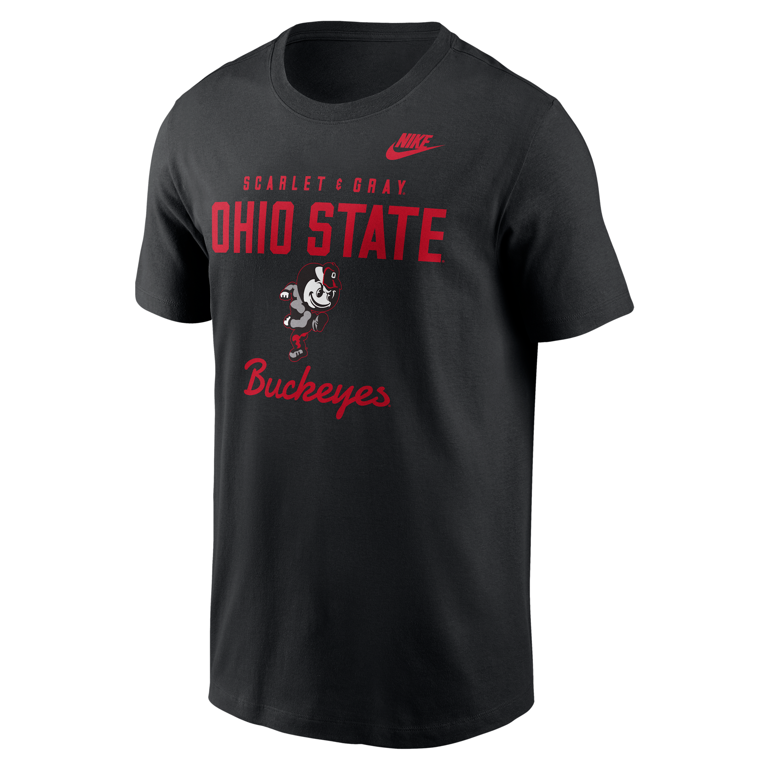 Ohio State Legacy Stacked Est Nike Men's College T-Shirt in Black | N19900AOBV-AZ2