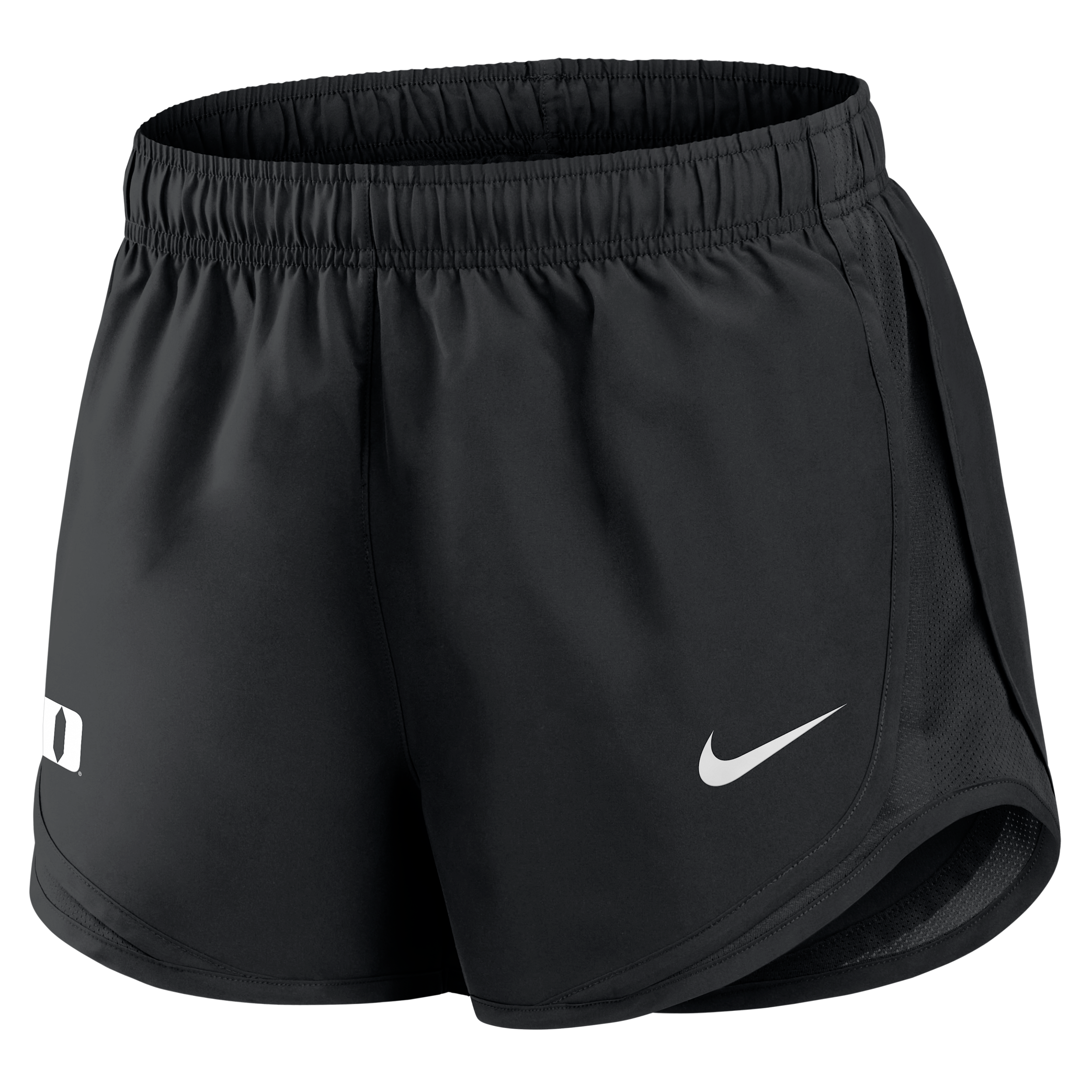 Nike Women's Duke Blue Devils Tempo Mid-Rise Pull-On Shorts, 3.1" Inseam - Black