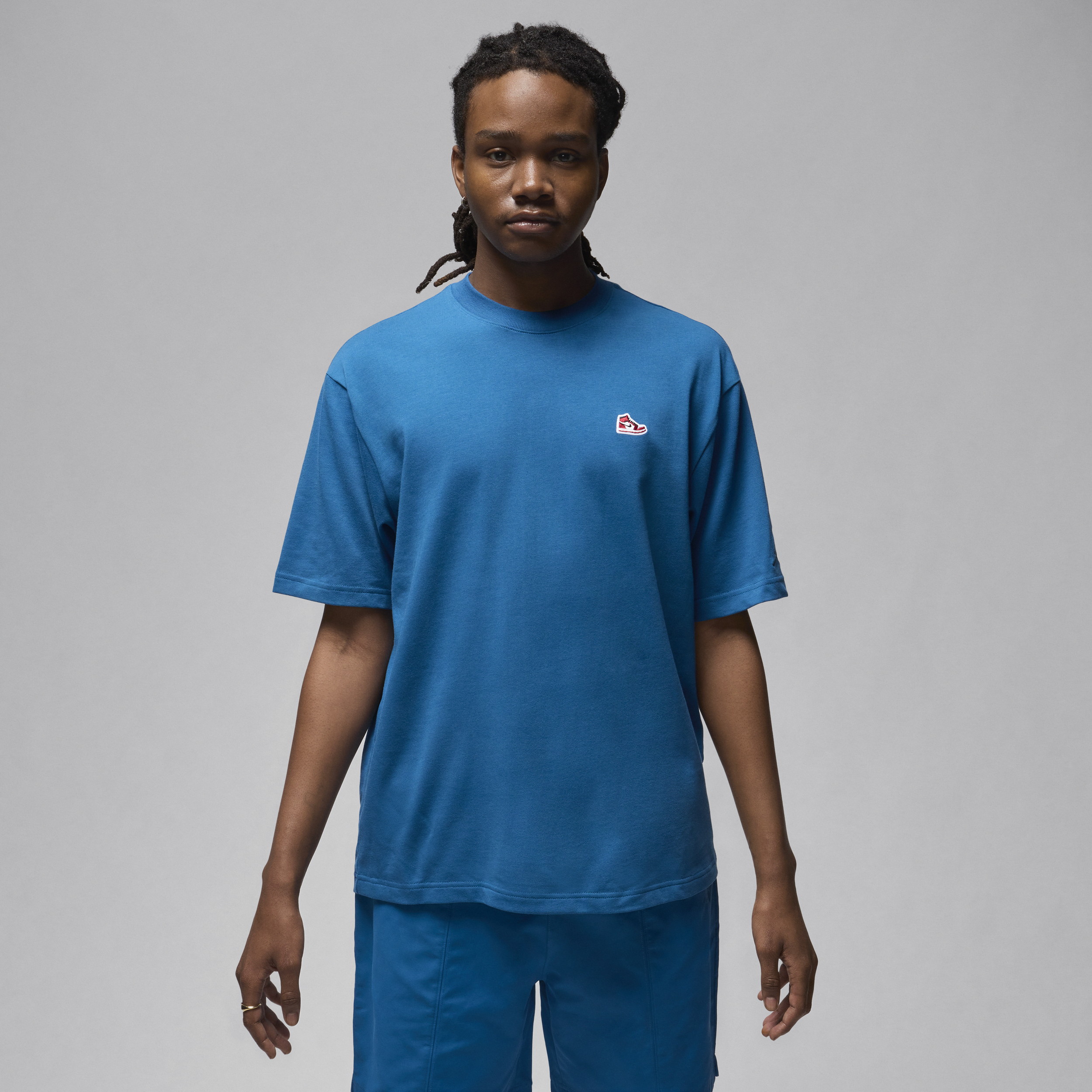 Shop Jordan Men's  Brand T-shirt In Blue