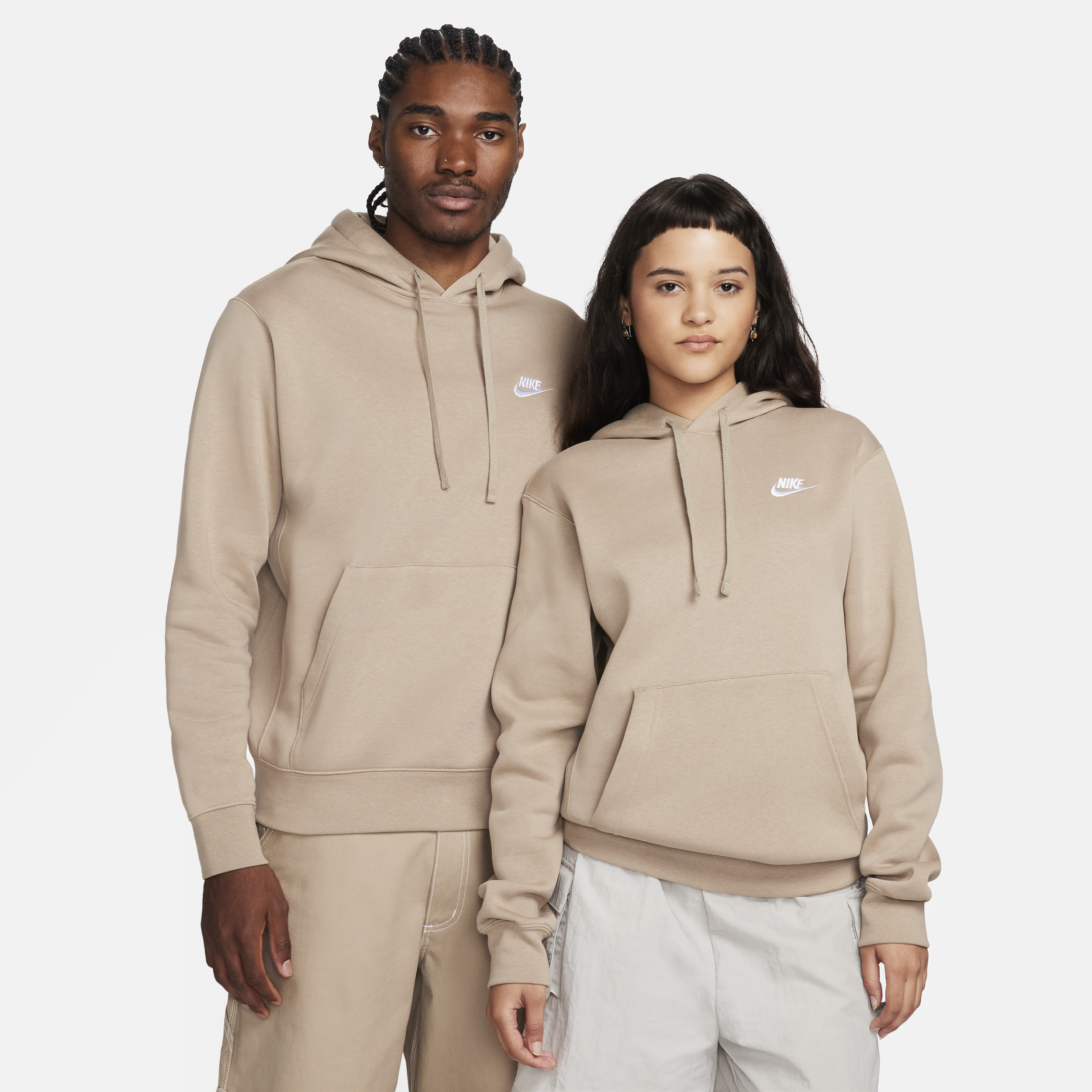 Nike Men's  Sportswear Club Fleece Pullover Hoodie In Brown