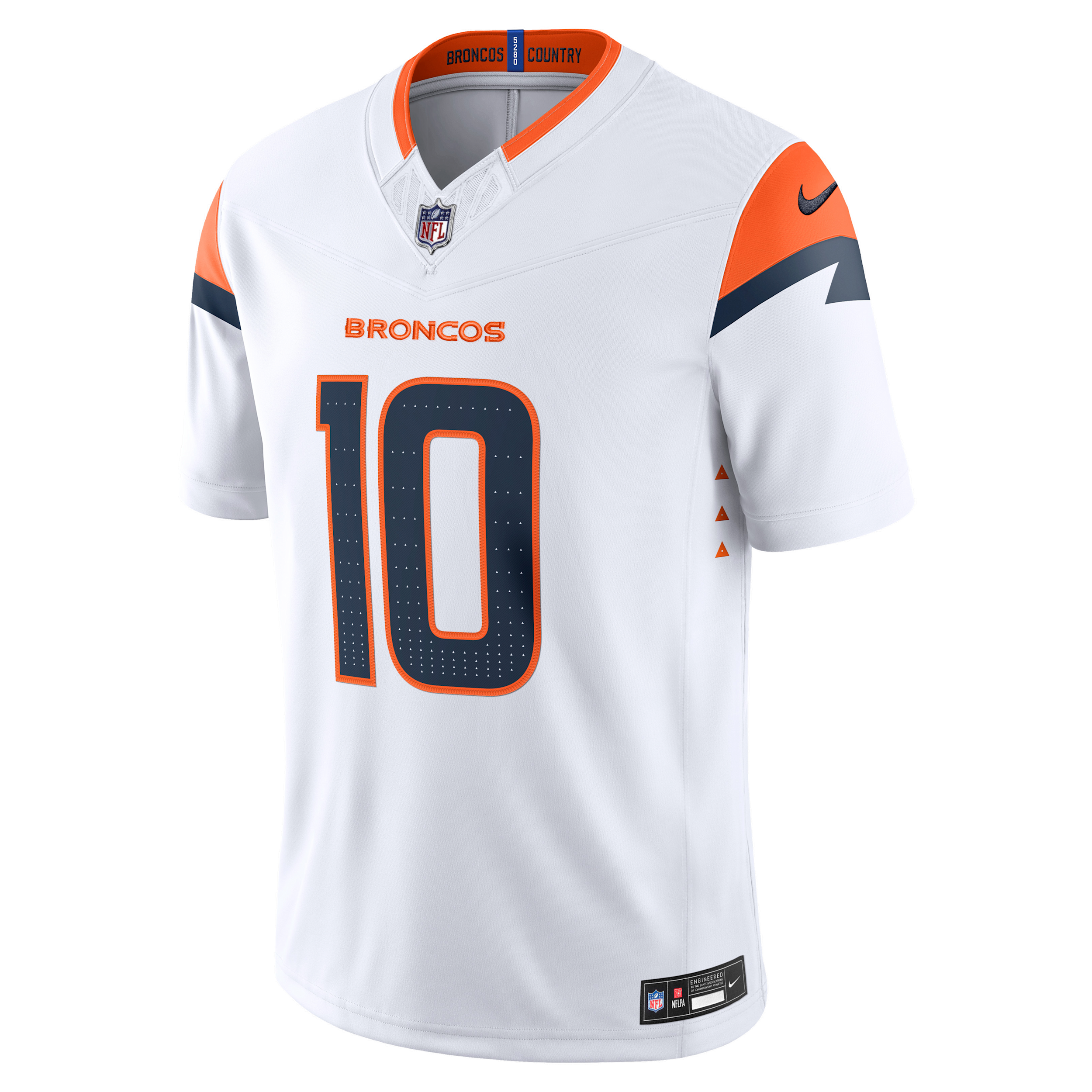 Bo Nix Denver Broncos Nike Men's Dri-FIT NFL Limited Jersey in White | 37NM0B8O8WF-JWP