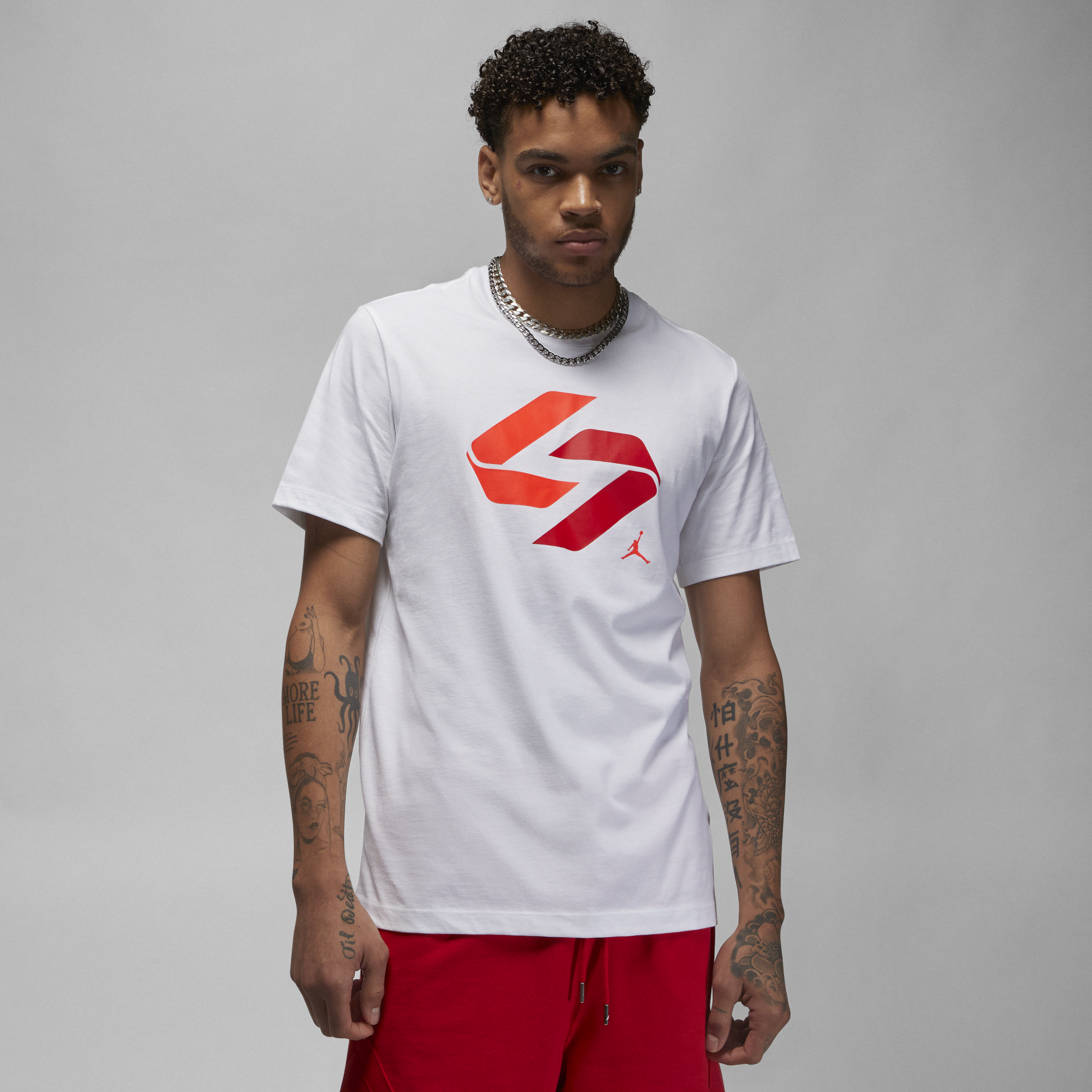 Jordan Nike Men's Luka T-shirt In White
