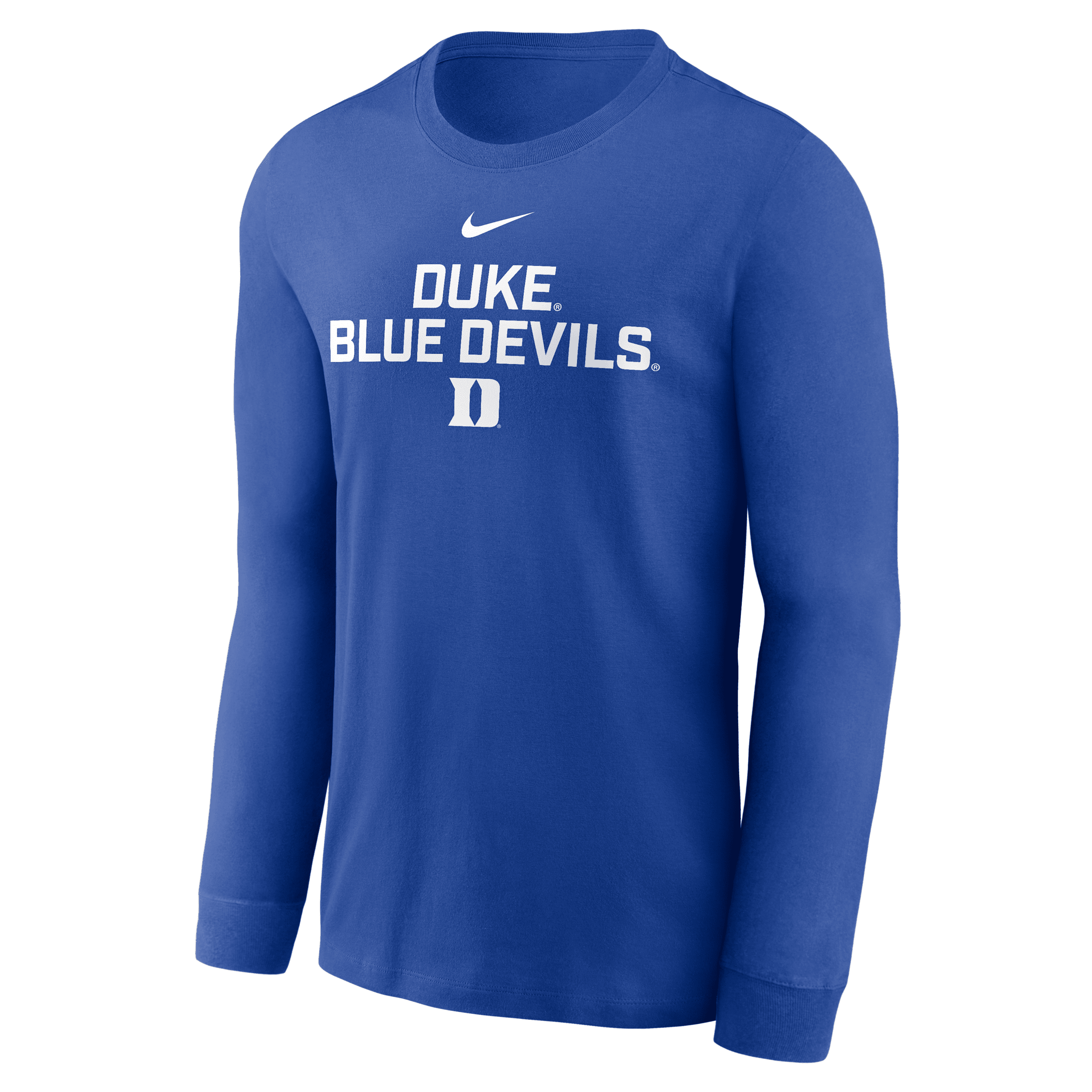 Nike Royal Duke Blue Devils 2025 Sideline Performance Long Sleeve T-shirt In Blue