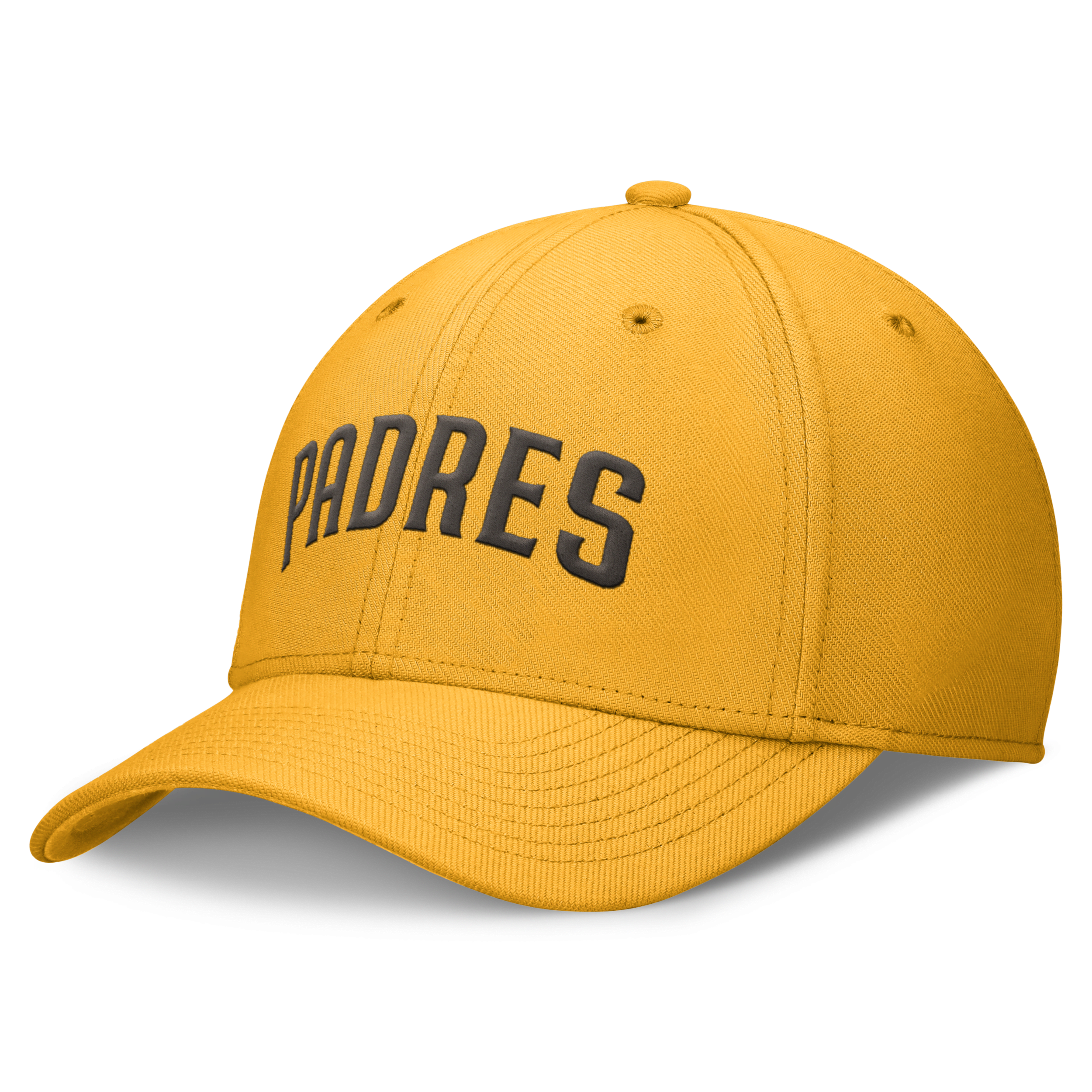 Nike San Diego Padres Evergreen Swoosh  Men's Dri-fit Mlb Hat In Yellow