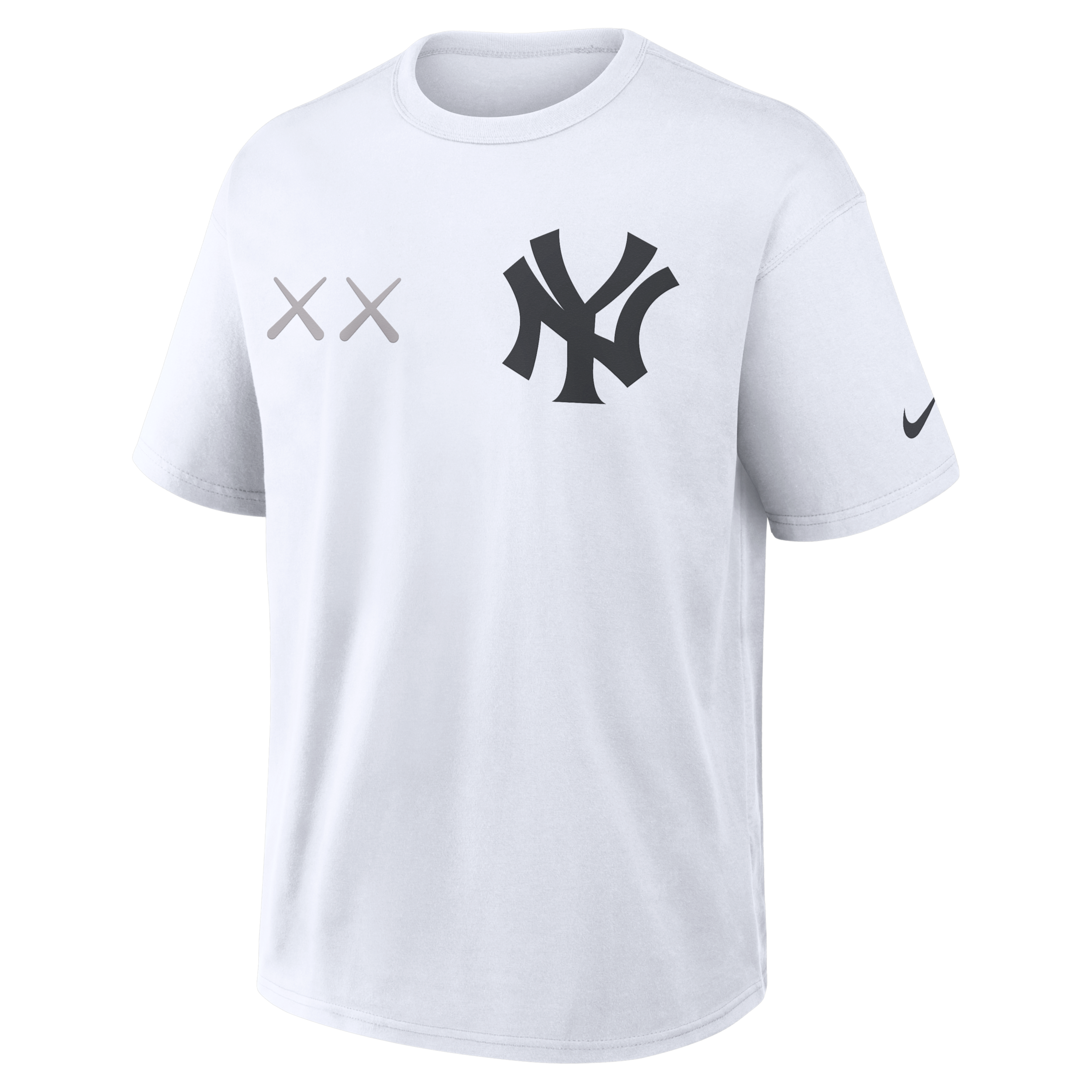 Aaron Judge New York Yankees Max90 Nike Men's x KAWS MLB T-Shirt in White | 04T610AKA4-3F3