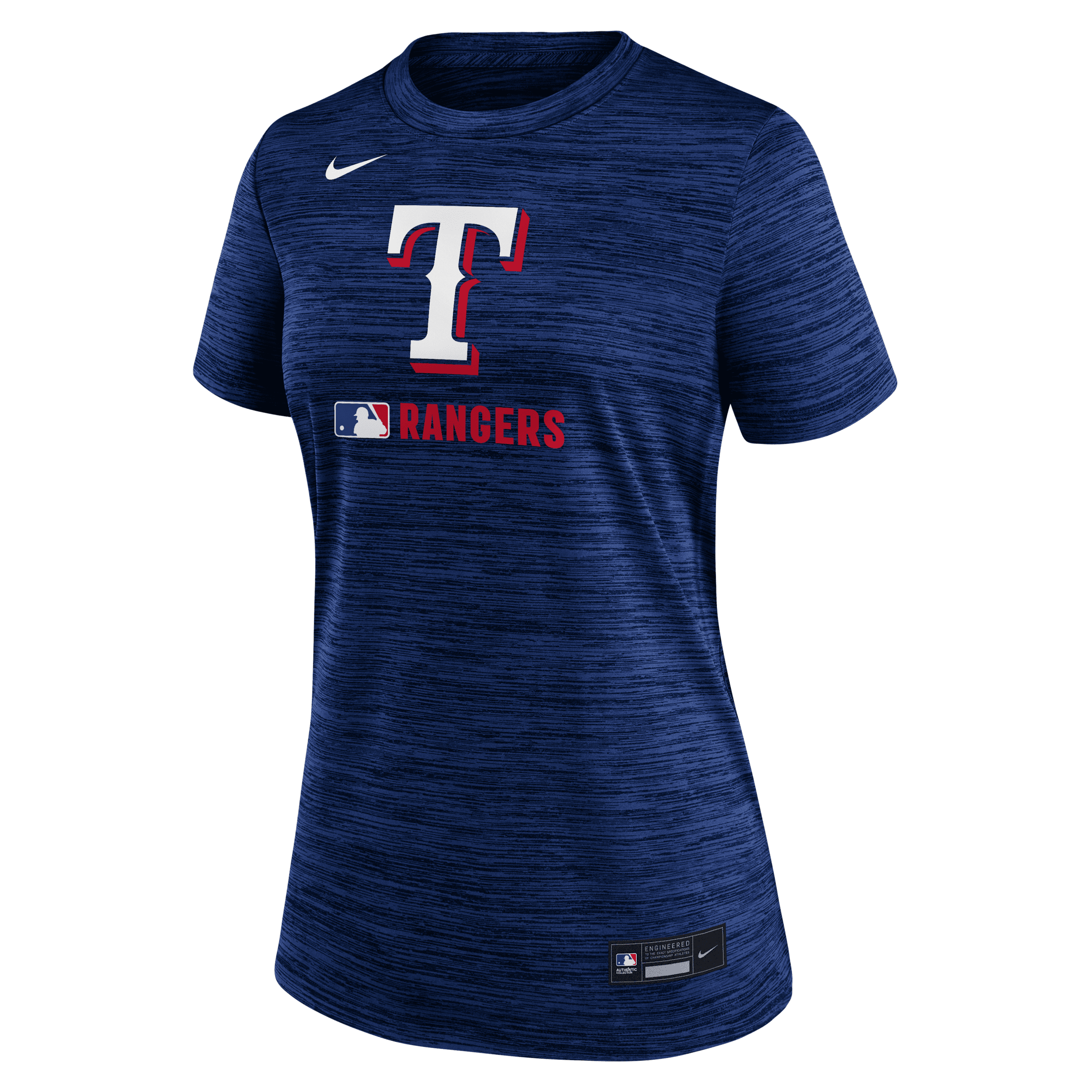 Nike Texas Rangers Authentic Collection Velocity Women's Dri-fit Mlb T-shirt In Blue