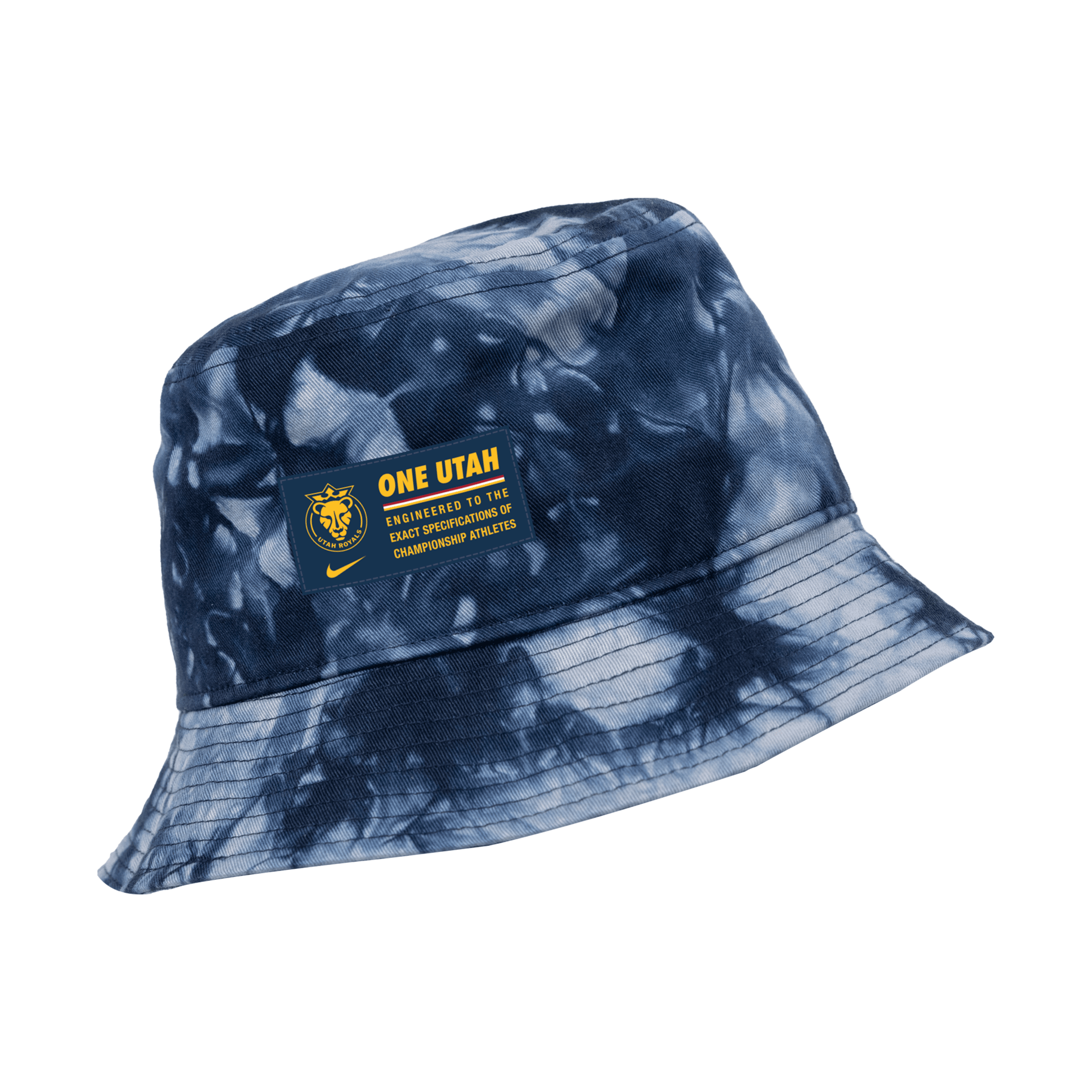 Nike Utah Royals Fc  Unisex Nwsl Tie-dye Bucket Hat In Blue